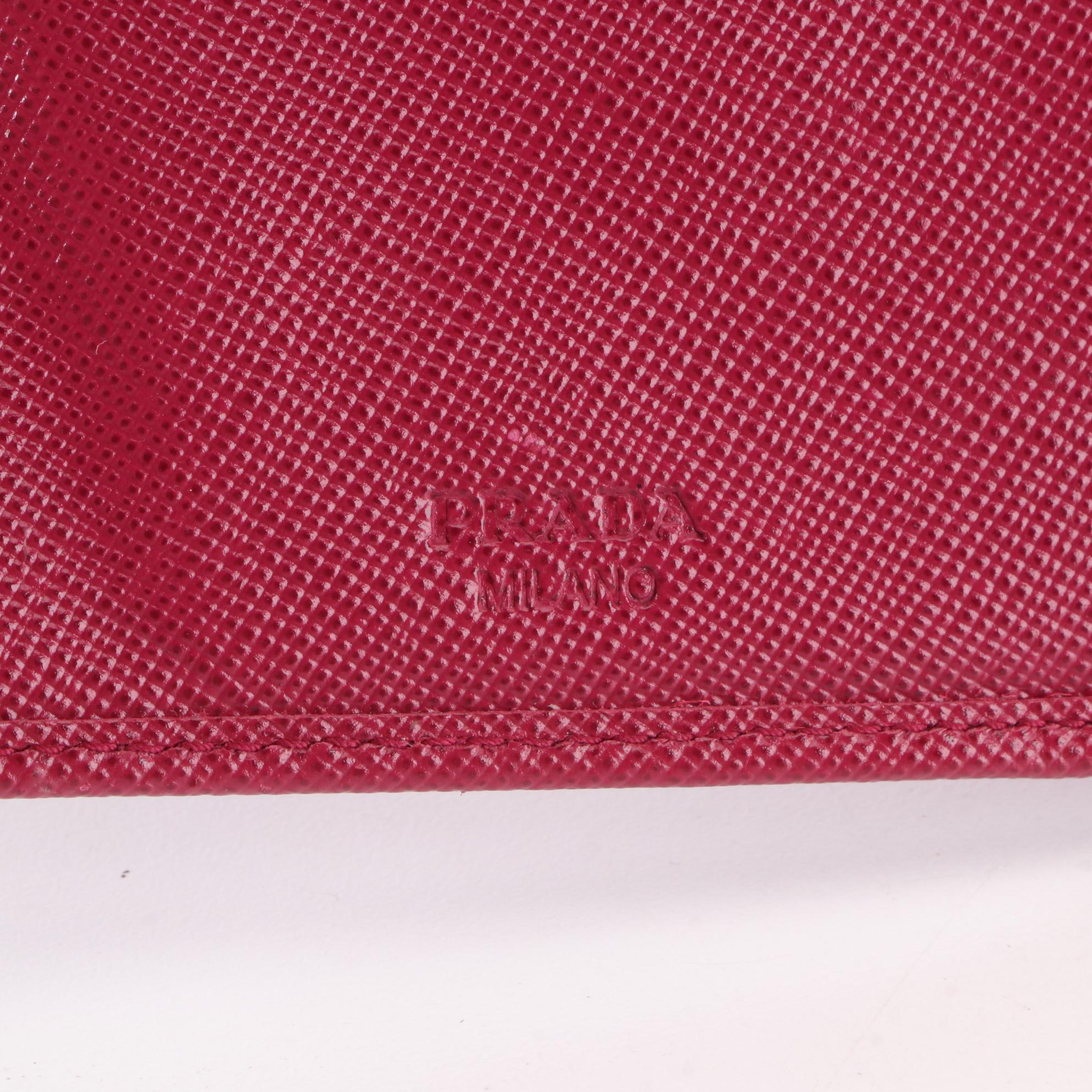 Prada Saffiano Leather Wallet with Box