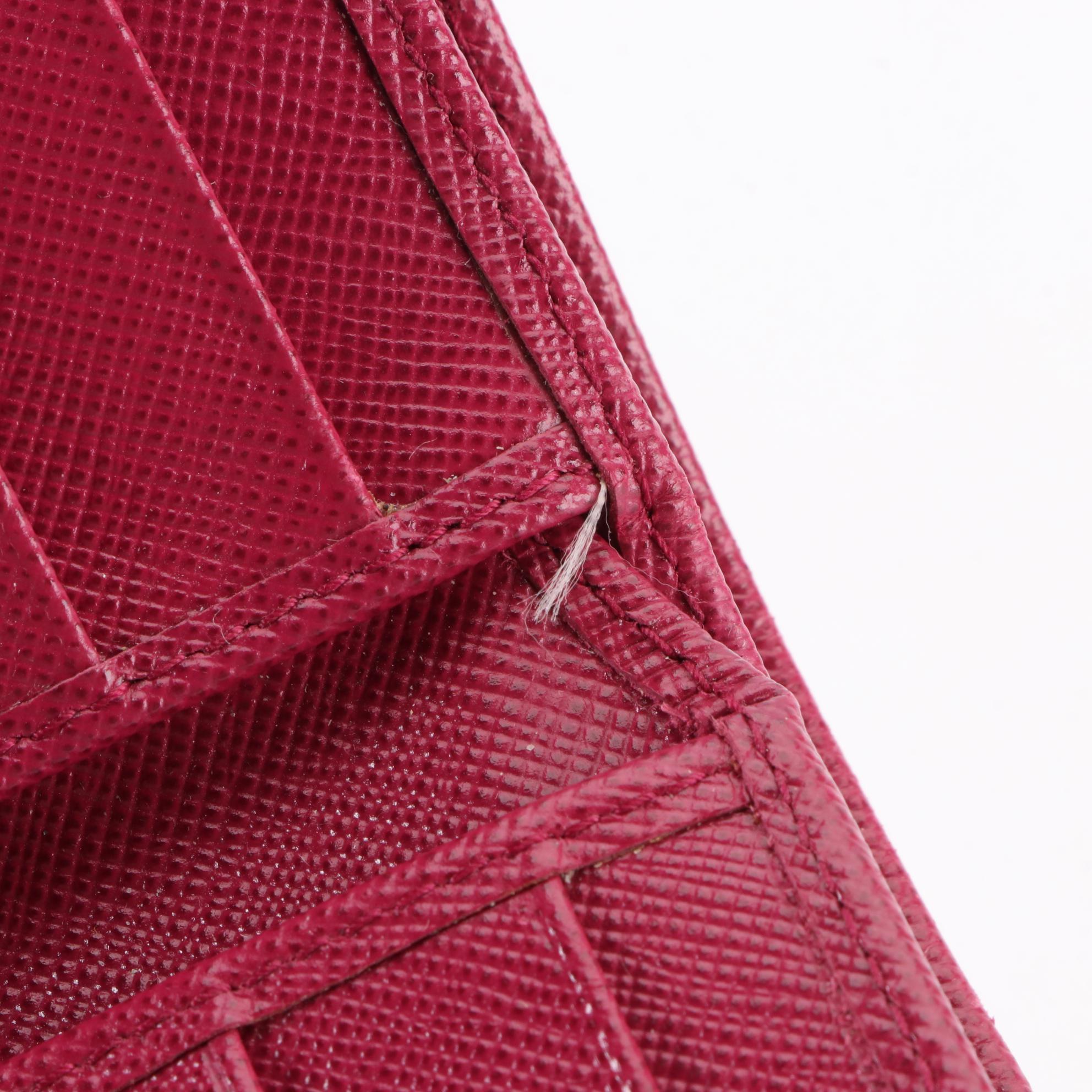 Prada Saffiano Leather Wallet with Box