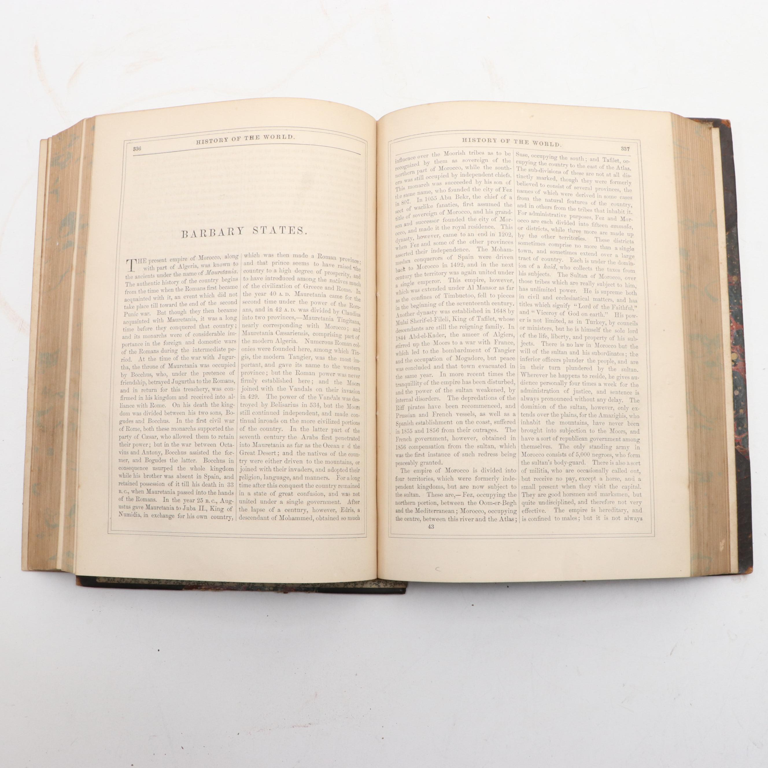 "History of the World" Four-Volume Set by Evert A. Duycknick, 1869
