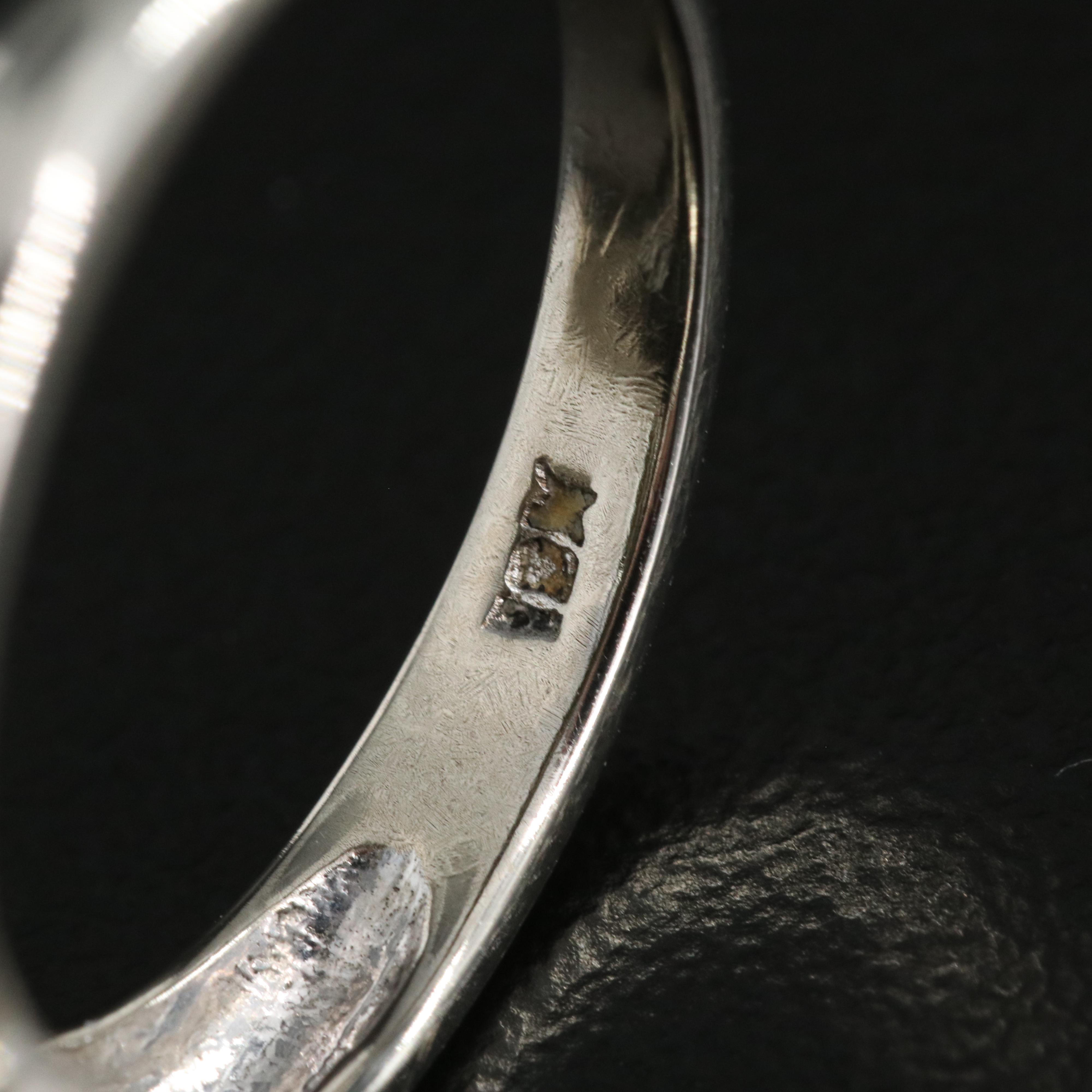 Vintage 10K Diamond and Black Onyx Ring