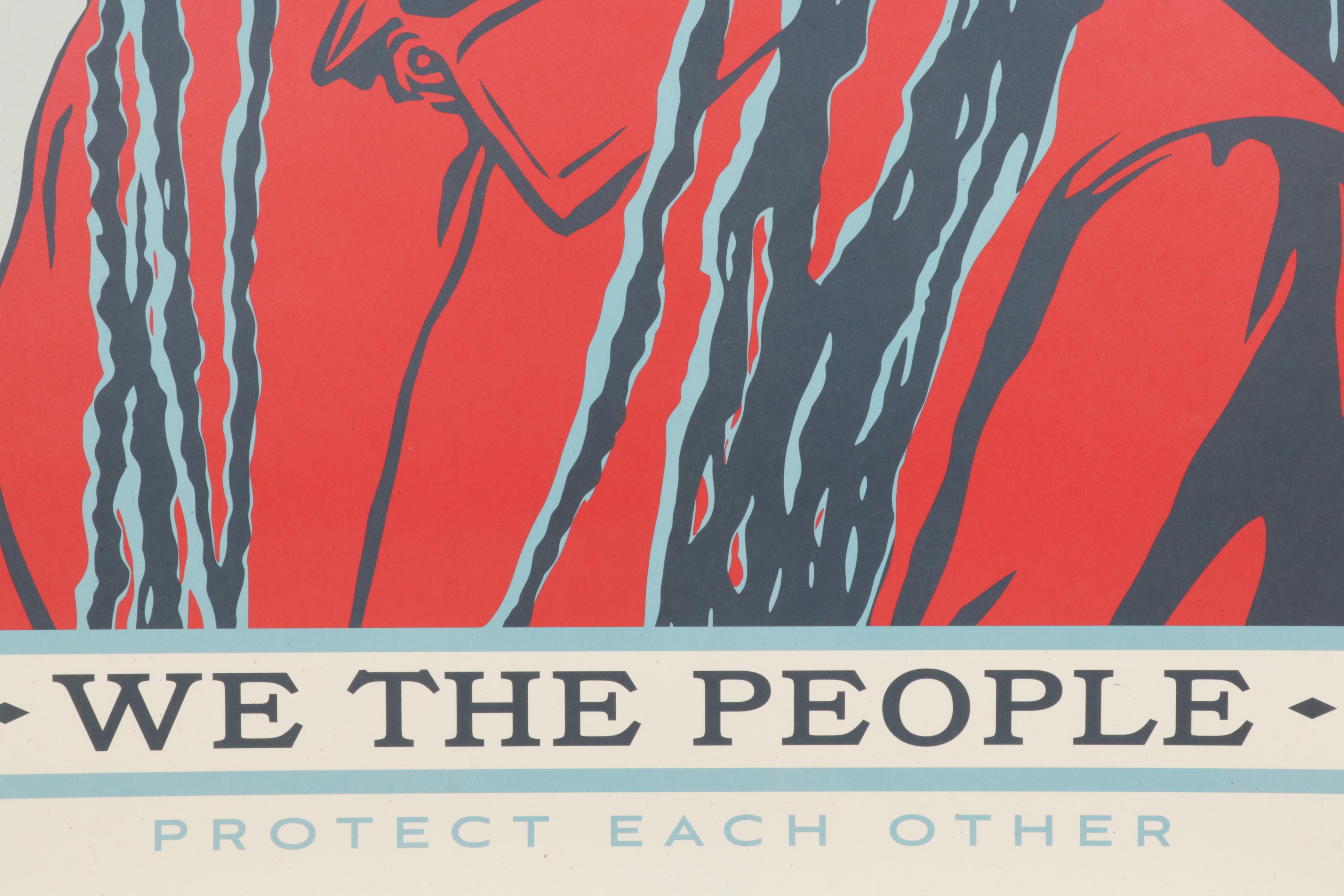 Shepard Fairey for Amplifier Giclée "We the People: Protect Each Other"