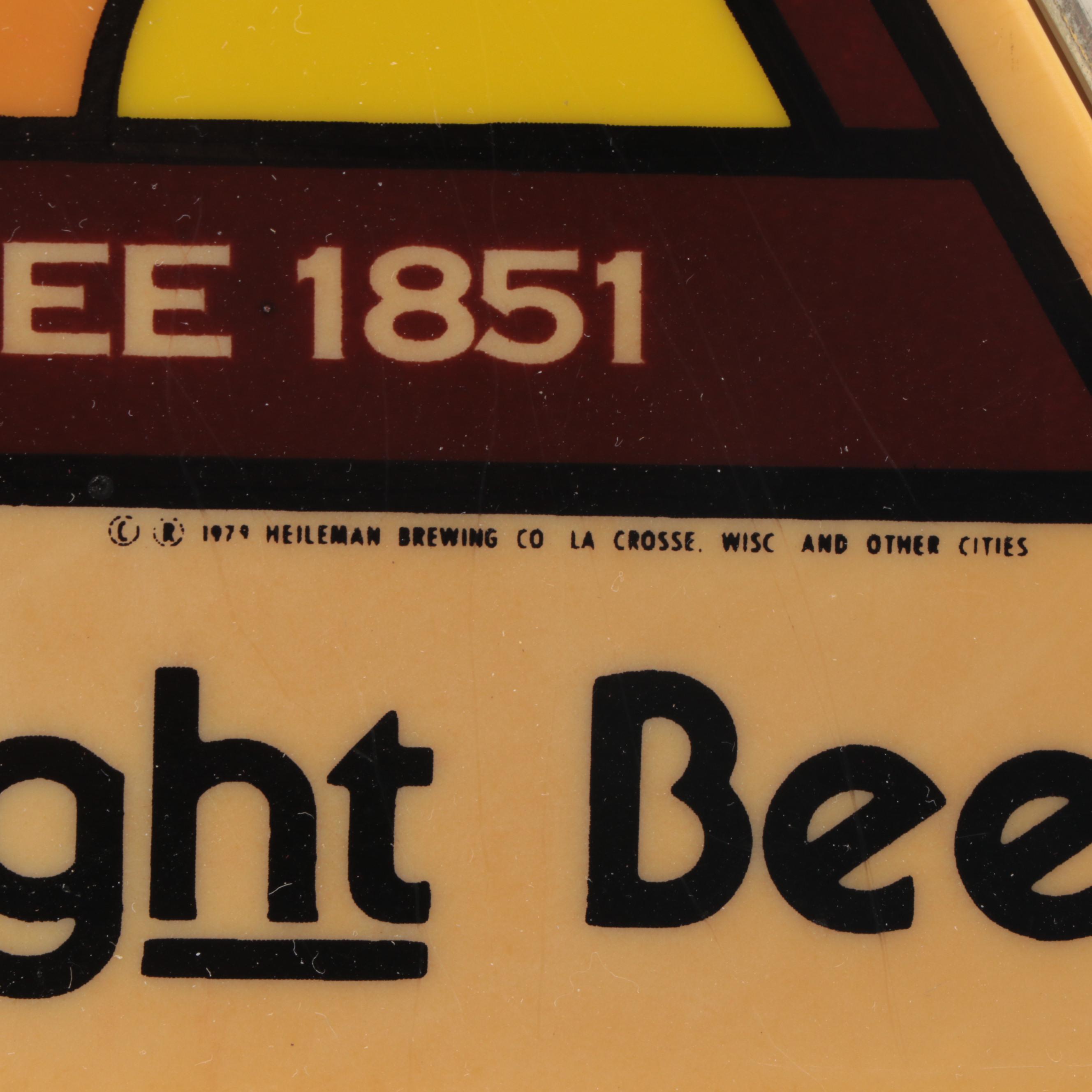 Blatz Lighted Beer Signs with Red Dog Beer Sign