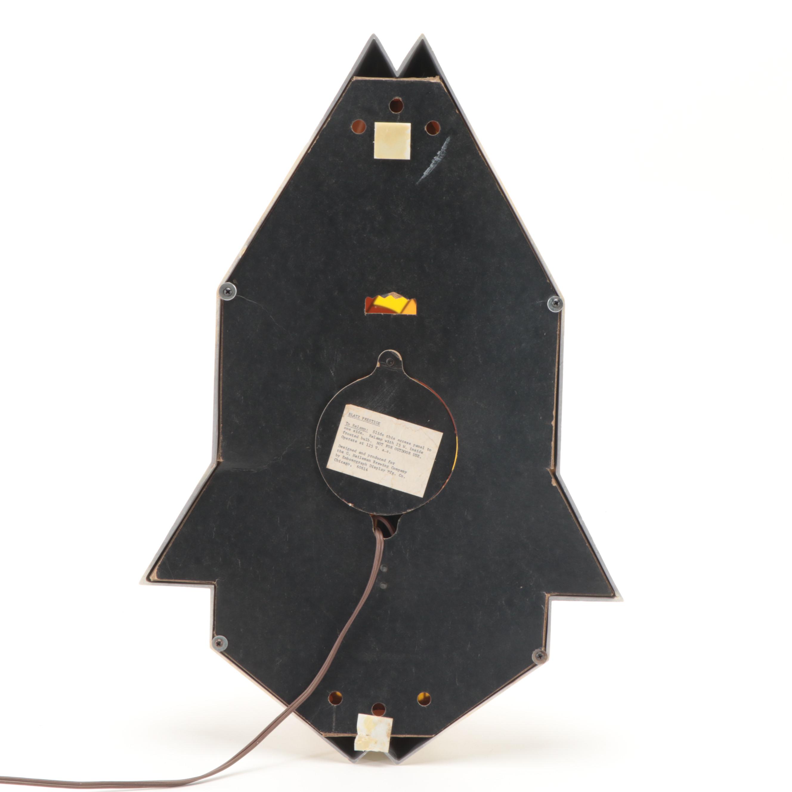 Blatz Lighted Beer Signs with Red Dog Beer Sign