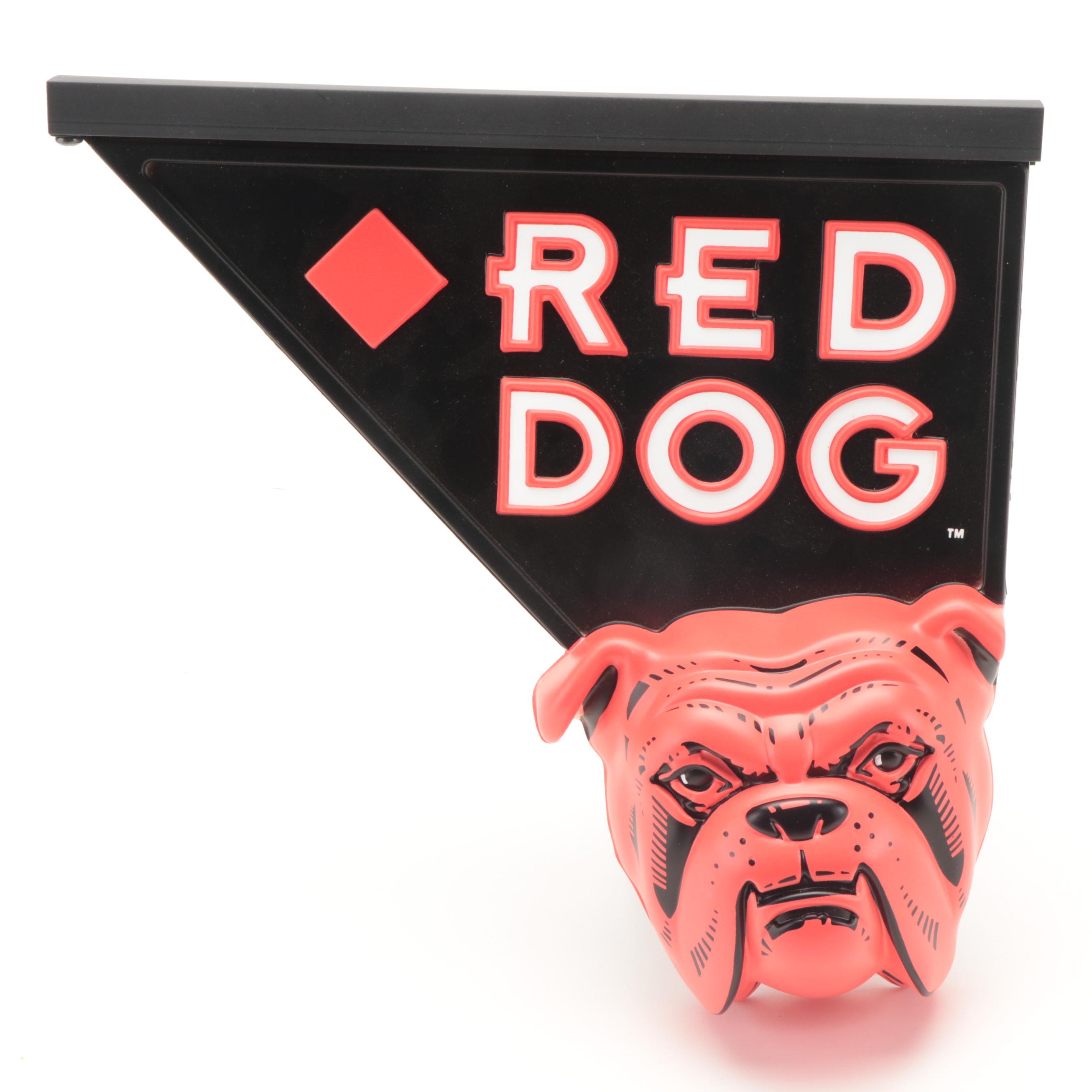 Blatz Lighted Beer Signs with Red Dog Beer Sign