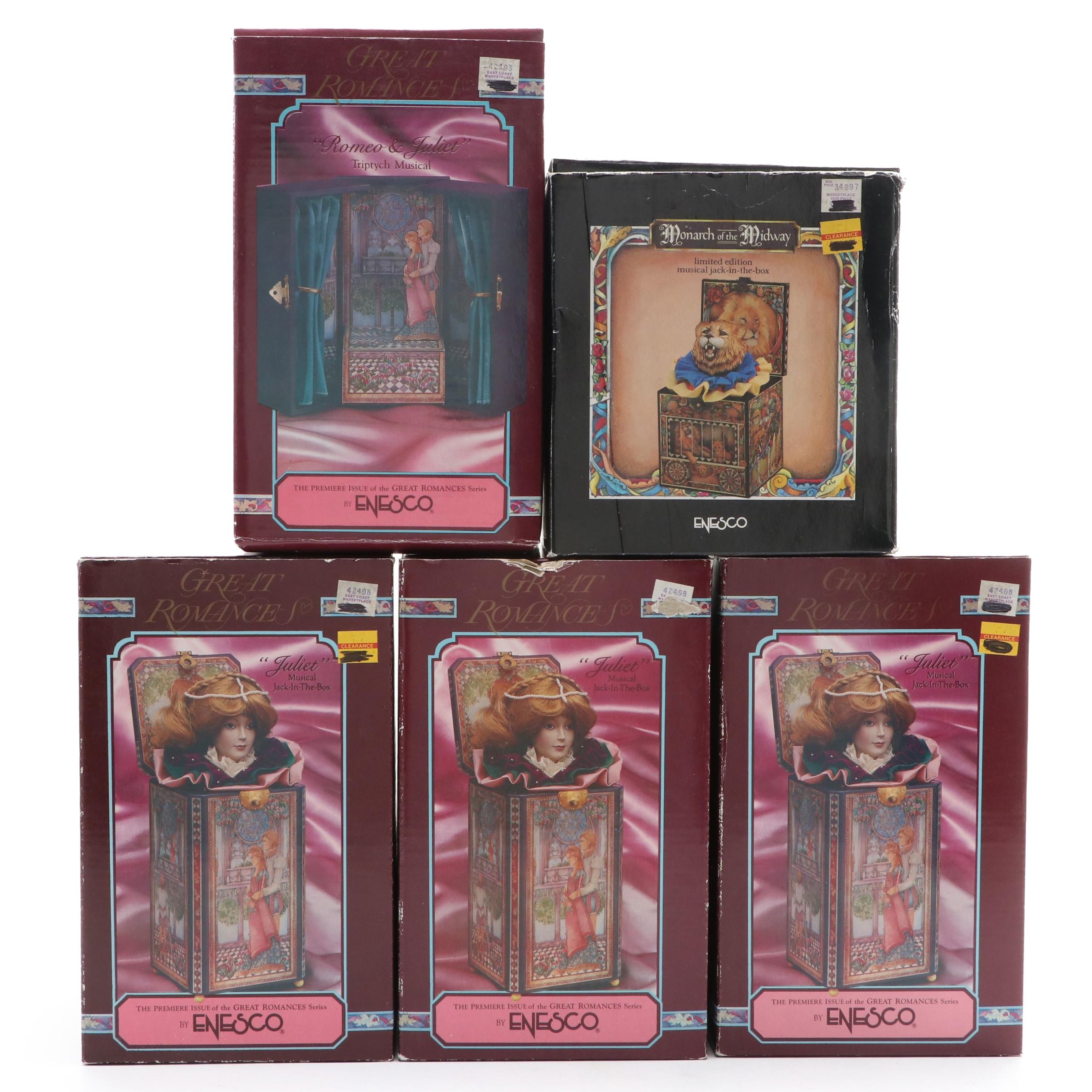 Enesco "Romeo and Juliet", "Monarch of the Way" and Other Music Boxes