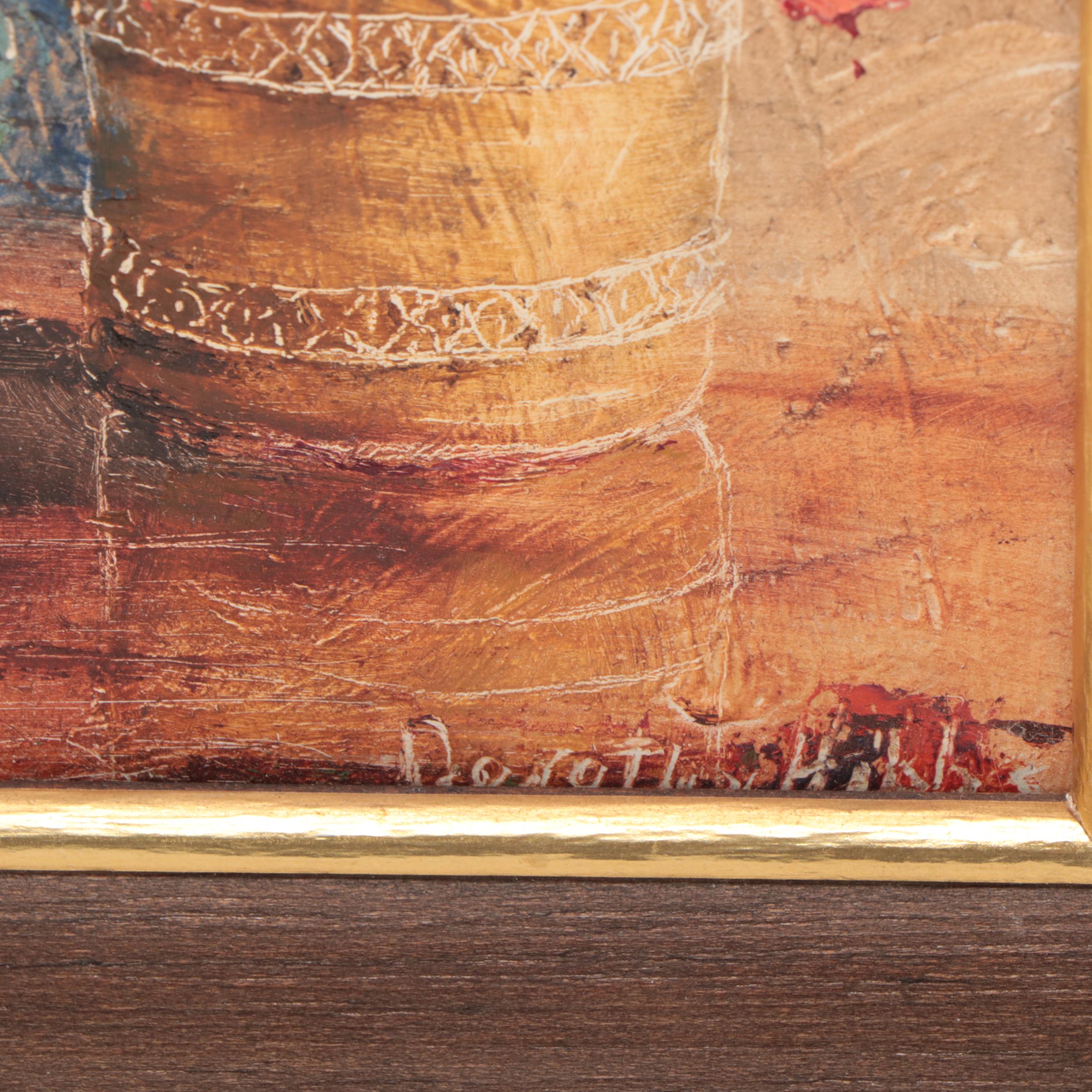 Dorothy Hibbs Floral Still Life Oil Painting "Poppy Show," 1968