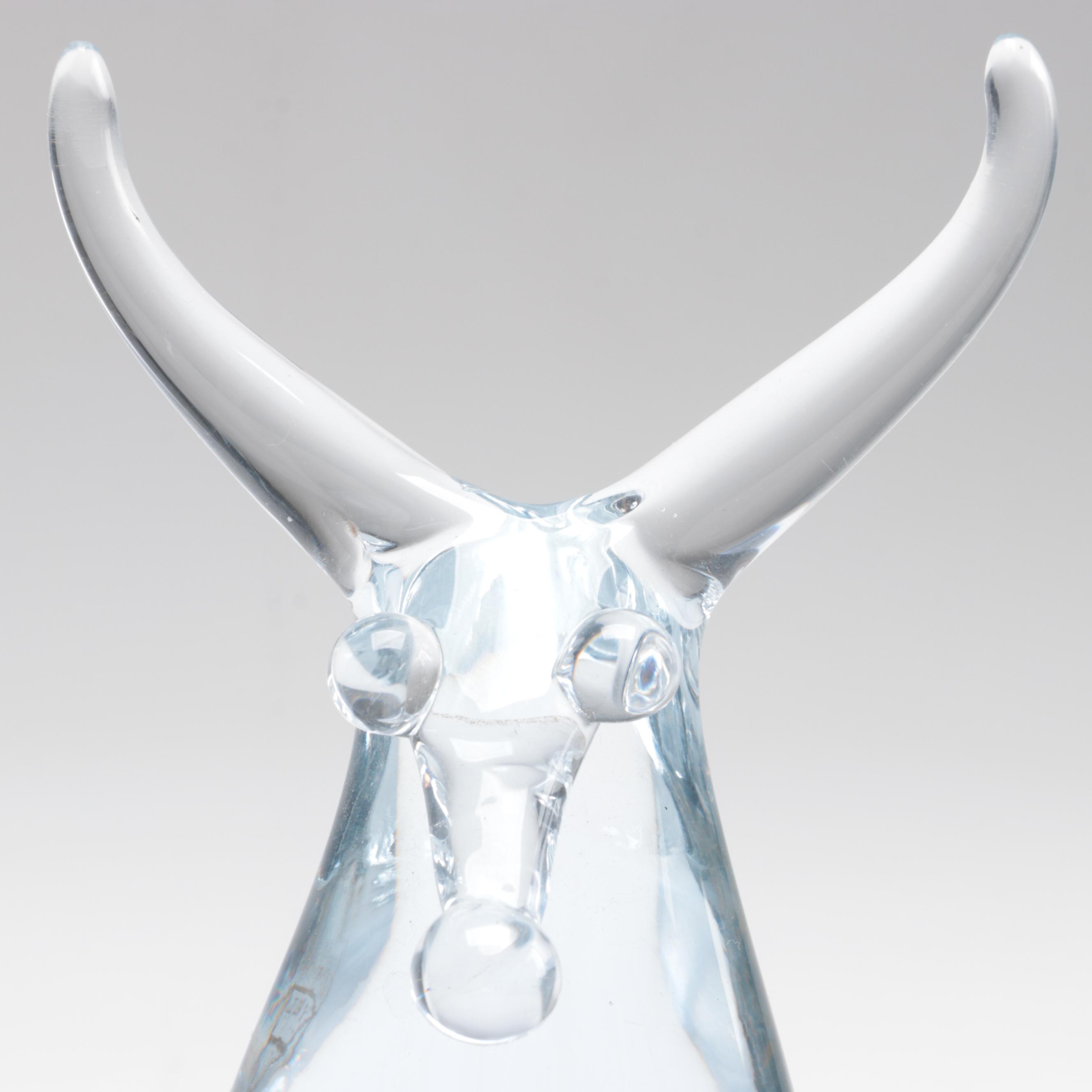 Miloslav Janků for Železnobrodské Sklo Handcrafted Czech Glass Animal Figurines