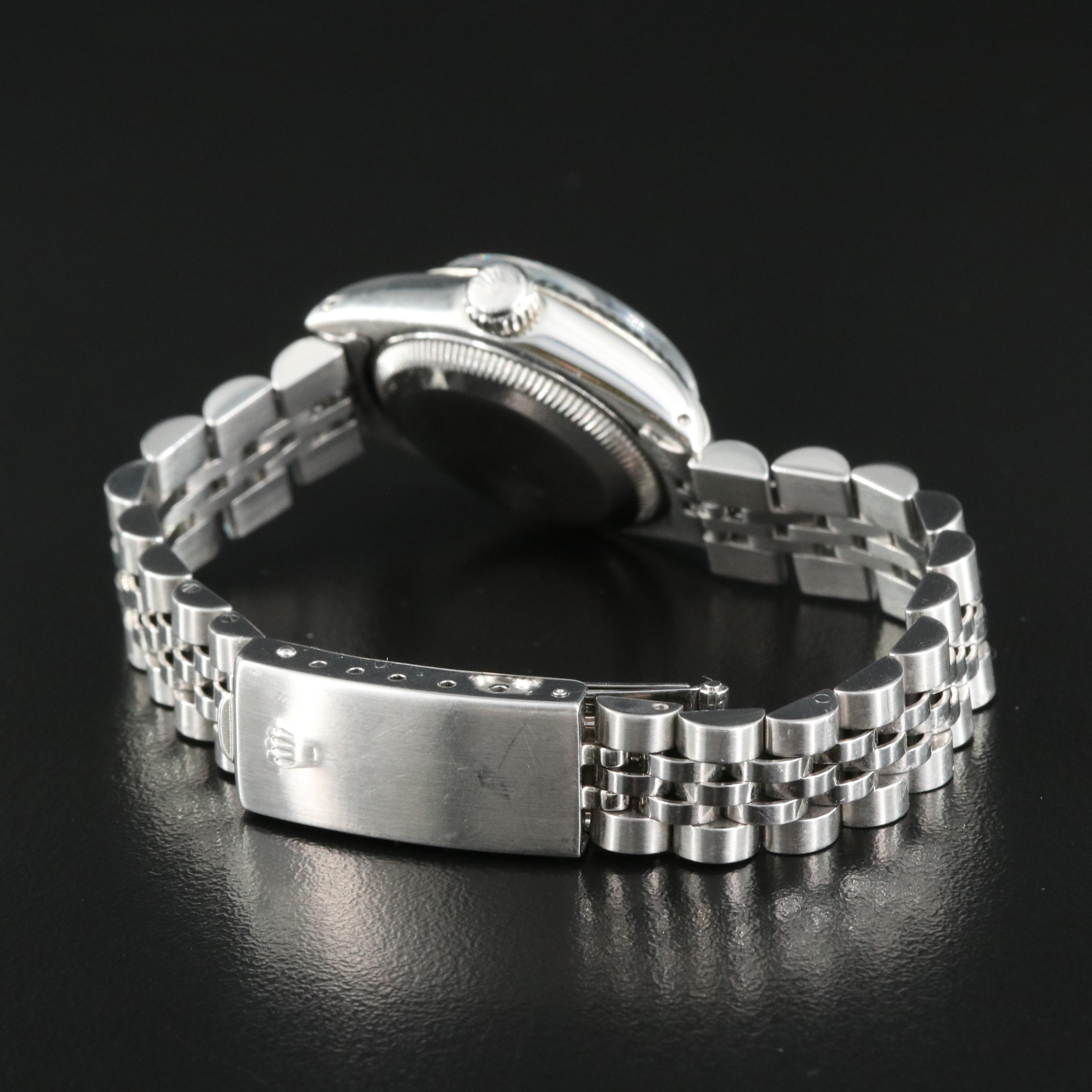 Custom Diamond Dial Rolex Oyster Perpetual Datejust Watch