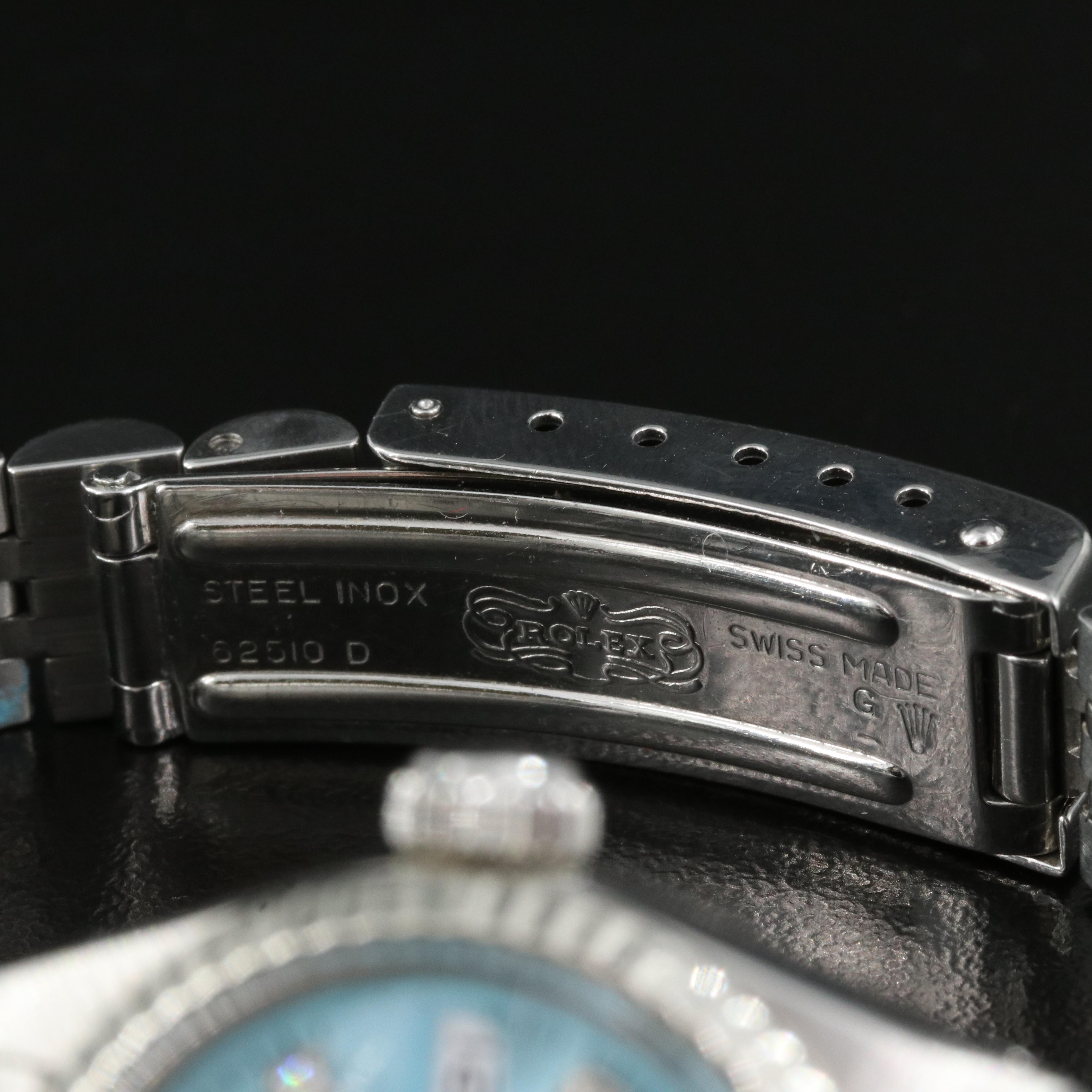 Custom Diamond Dial Rolex Oyster Perpetual Datejust Watch