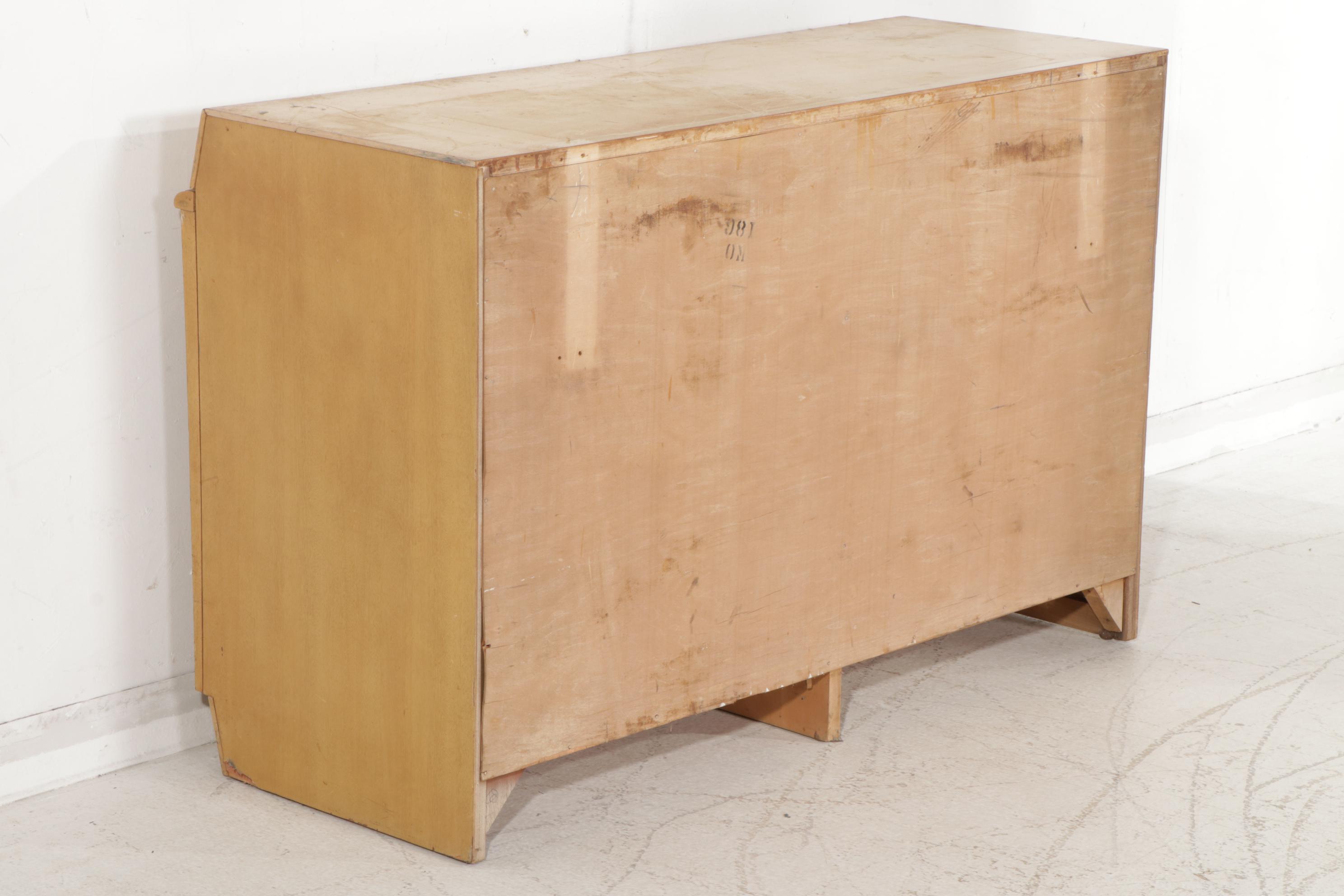 United Furniture Corporation Mid Century Modern Blonde Wood Bedroom Set