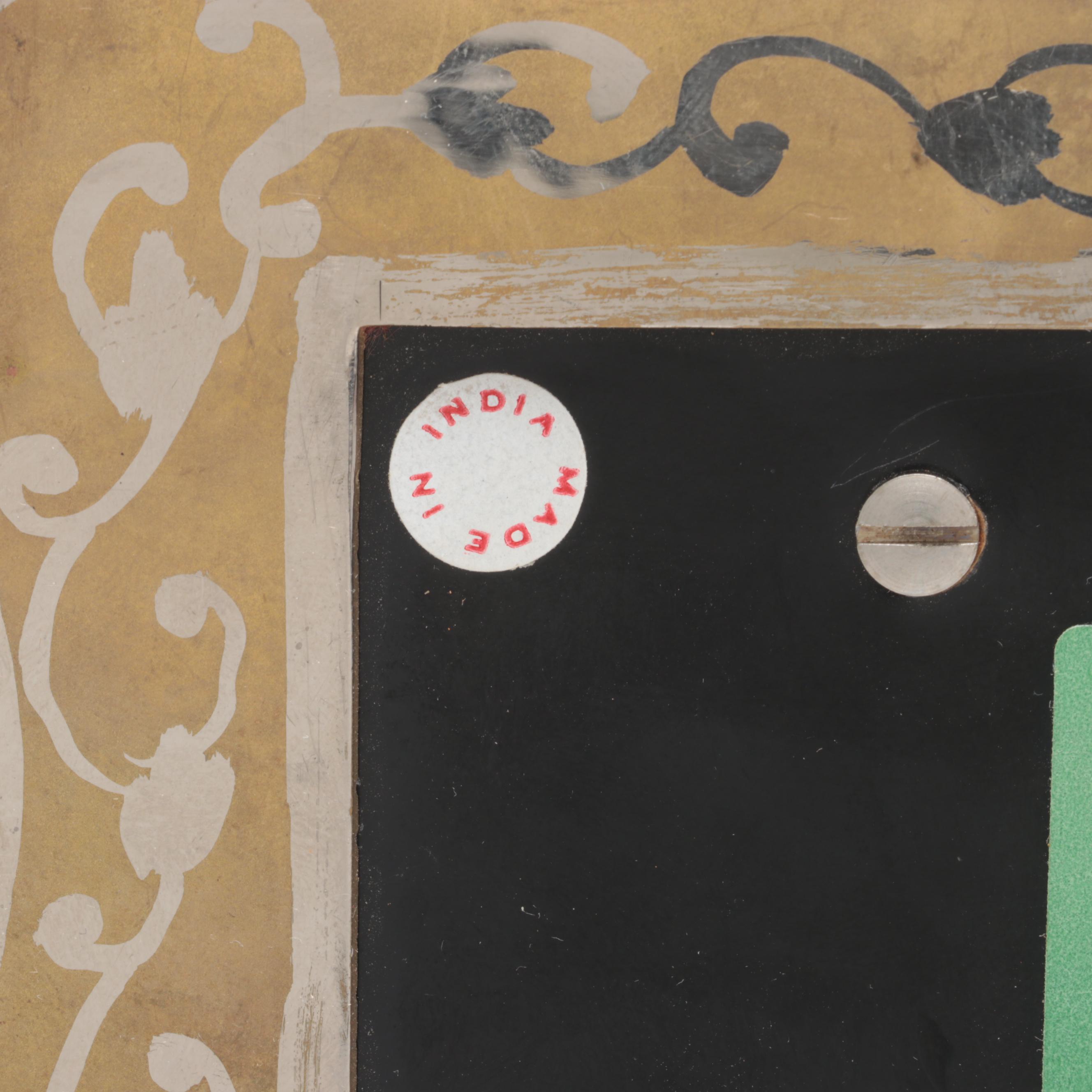 Fred Zimbalist Chased and Engraved Bird Motif Metal Thorens Swiss Music Box