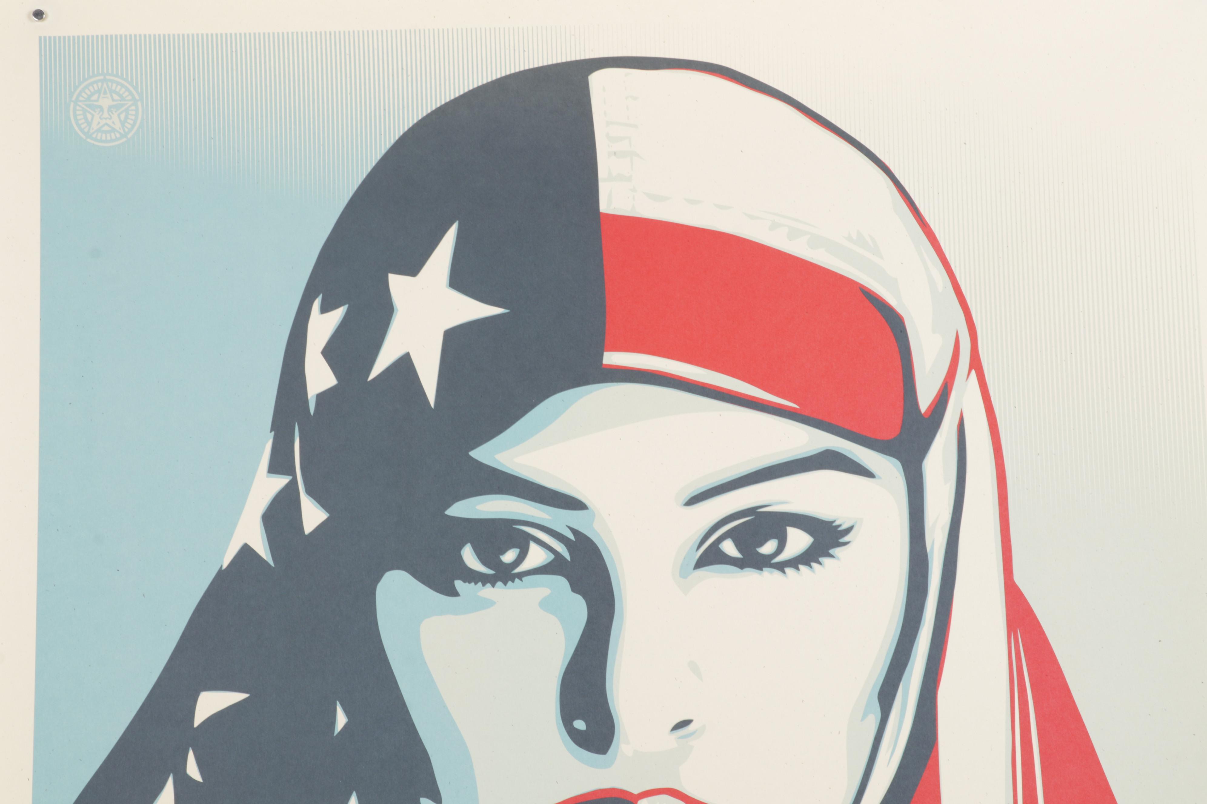 Shepard Fairey for Amplifier Giclée "We the People: Are Greater Than Fear"
