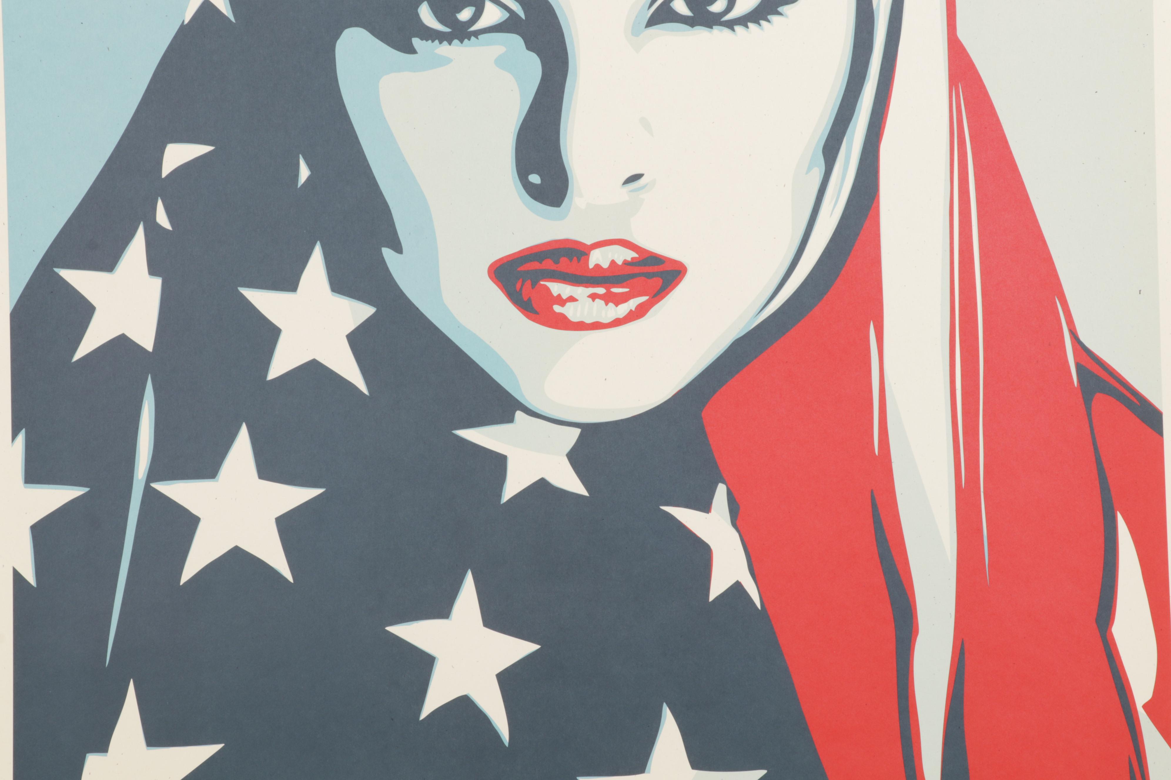Shepard Fairey for Amplifier Giclée "We the People: Are Greater Than Fear"