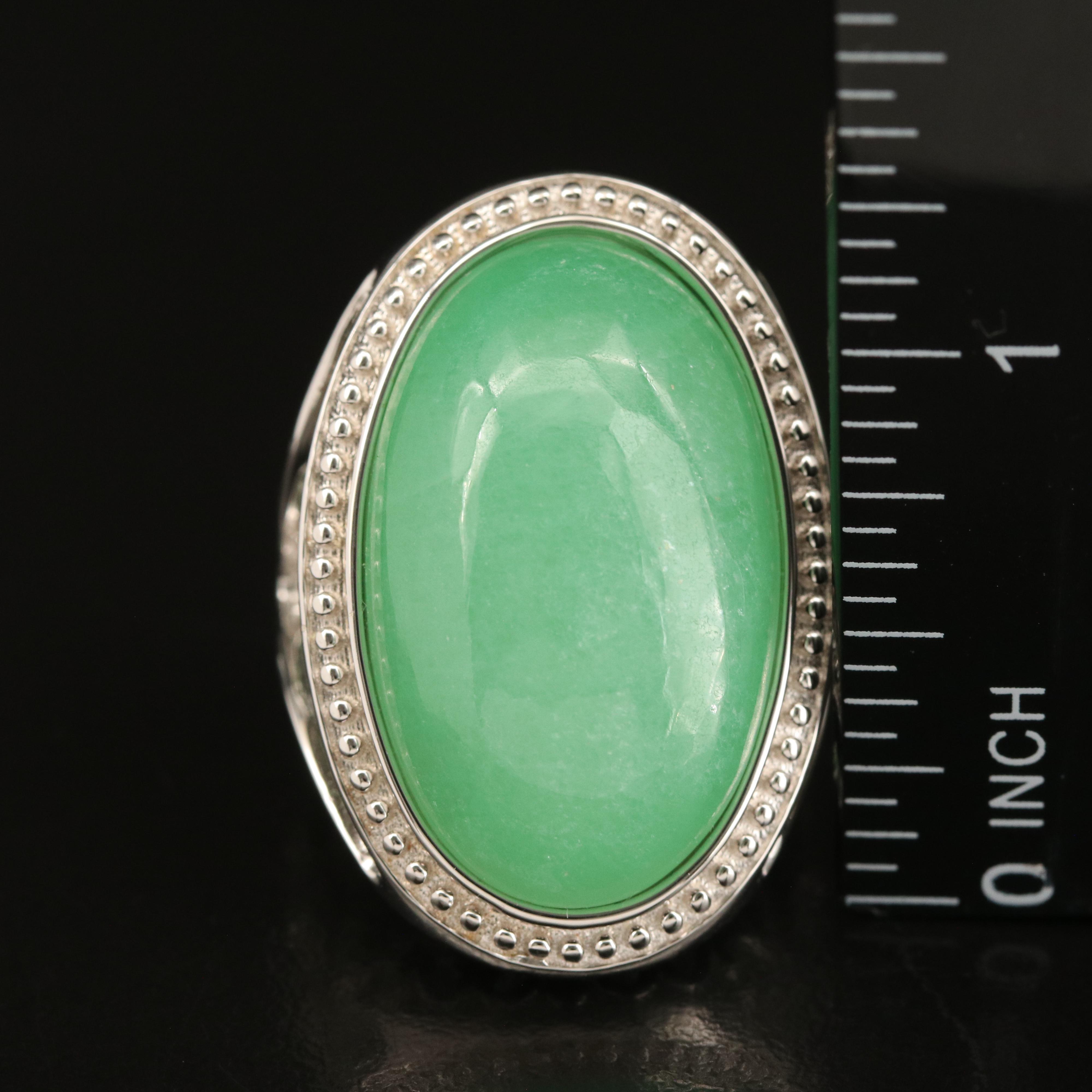 Sterling Quench Crackled Quartz Ring