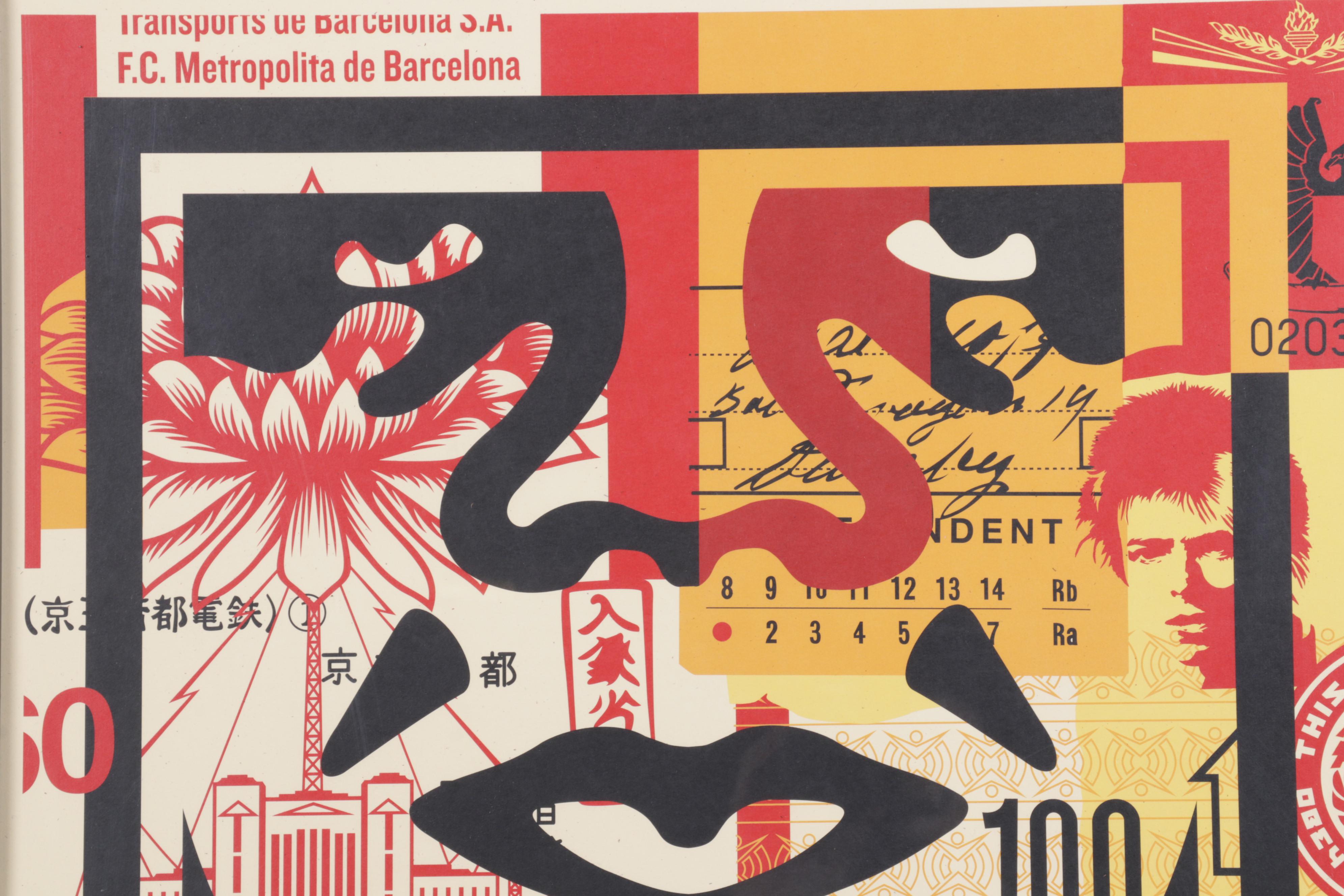 Shepard Fairey Offset Print "OBEY 3-Face Collage," 2018