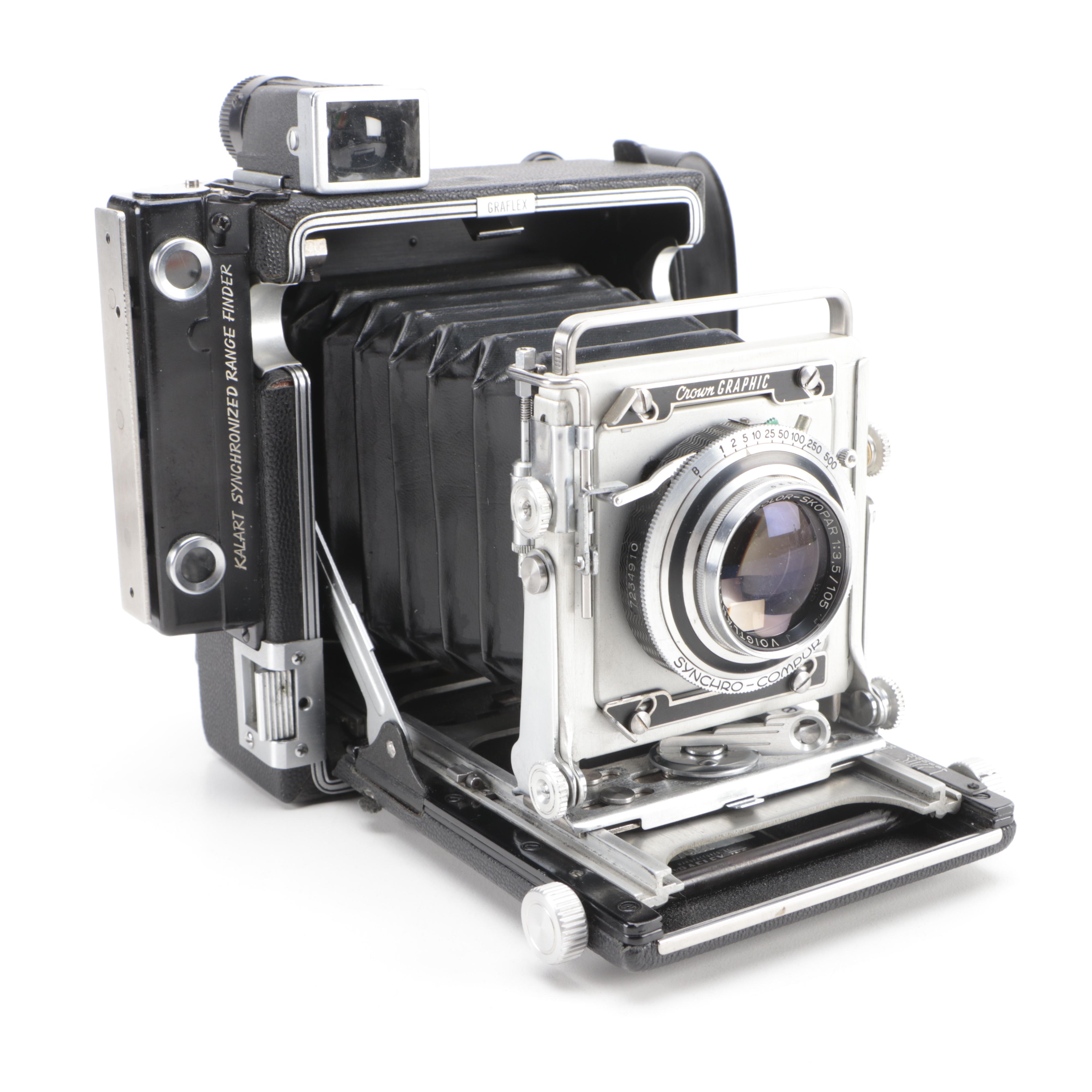 Graflex Crown Graphic and Voigtländer Bessa Camera