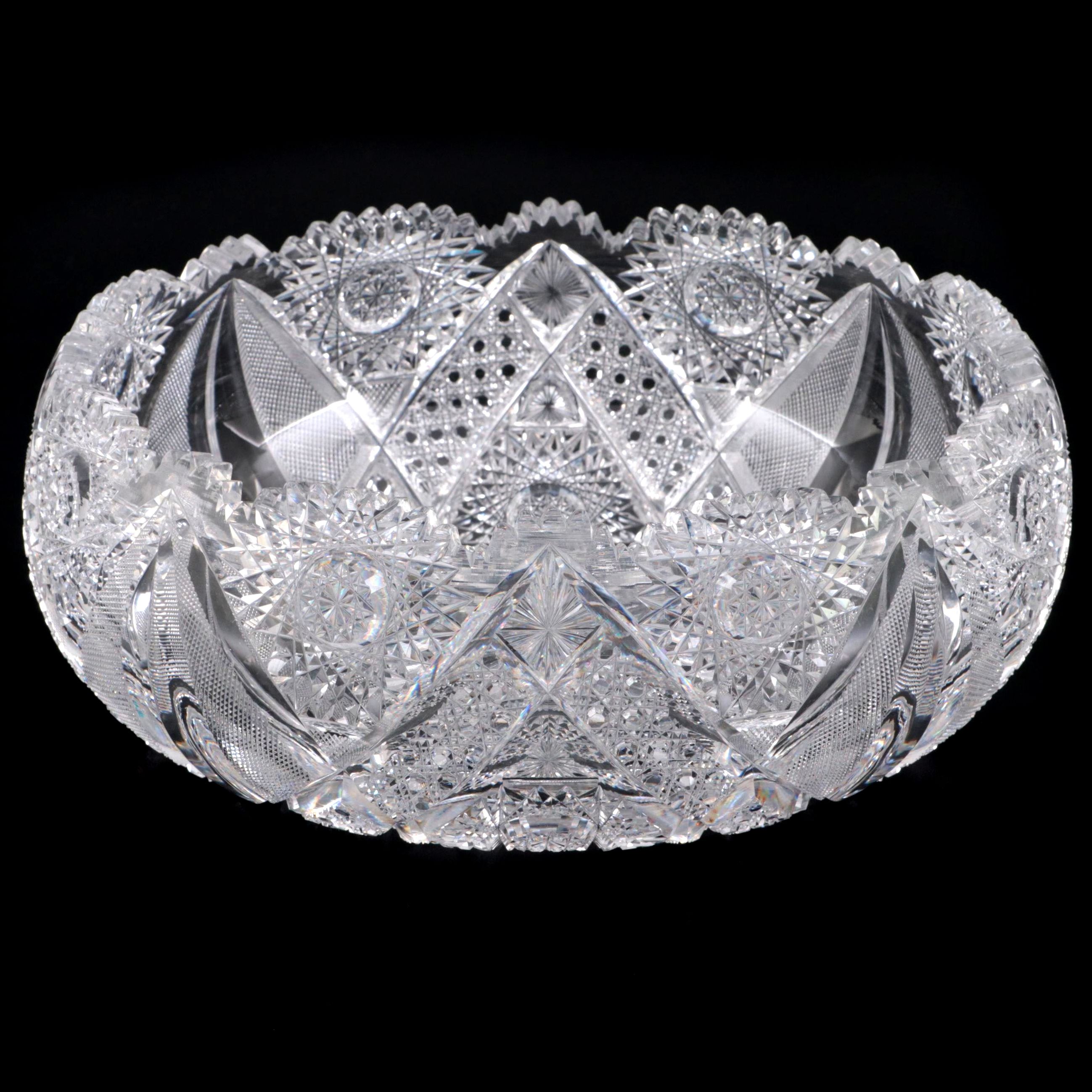 J. Hoare & Co. "Eleanor" American Brilliant Cut Glass Bowl, Late 19th Century