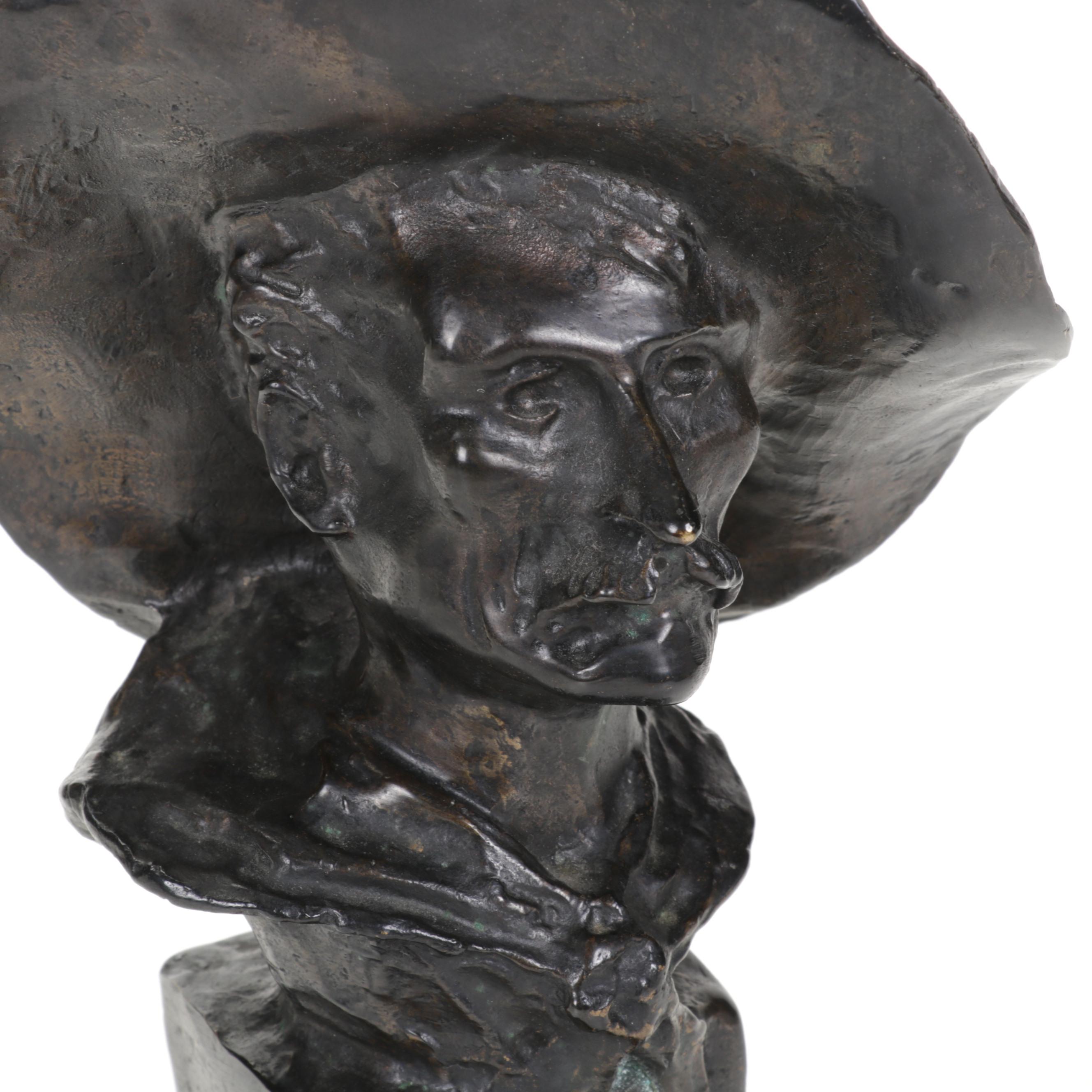 Bronze Sculpture After Frederic Remington "The Sergeant," Mid-Late 20th Century