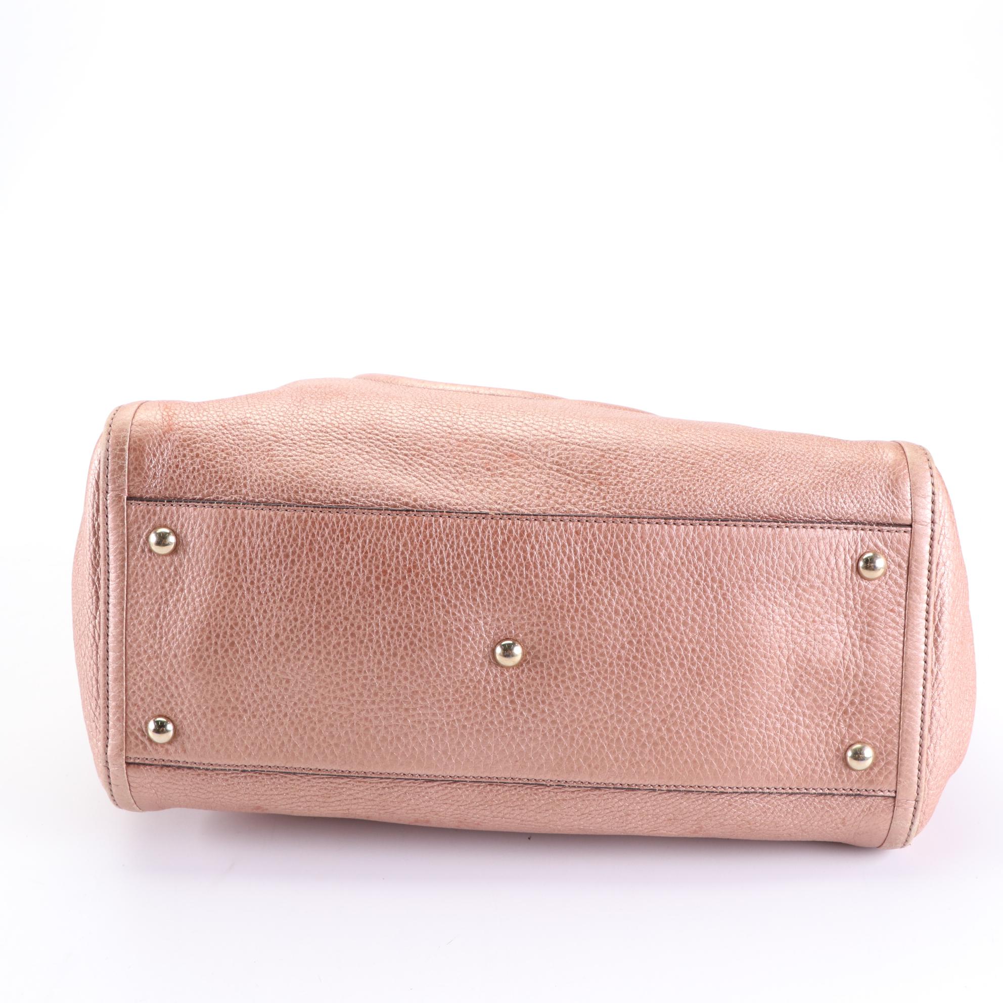 Gucci Soho Interlocking GG Hobo Bag in Metallic Leather with Fringe Tassel