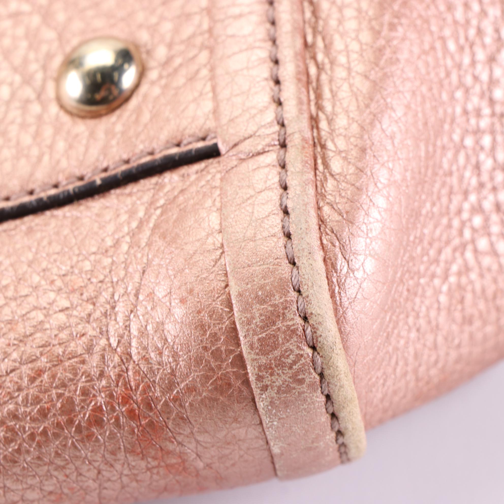 Gucci Soho Interlocking GG Hobo Bag in Metallic Leather with Fringe Tassel