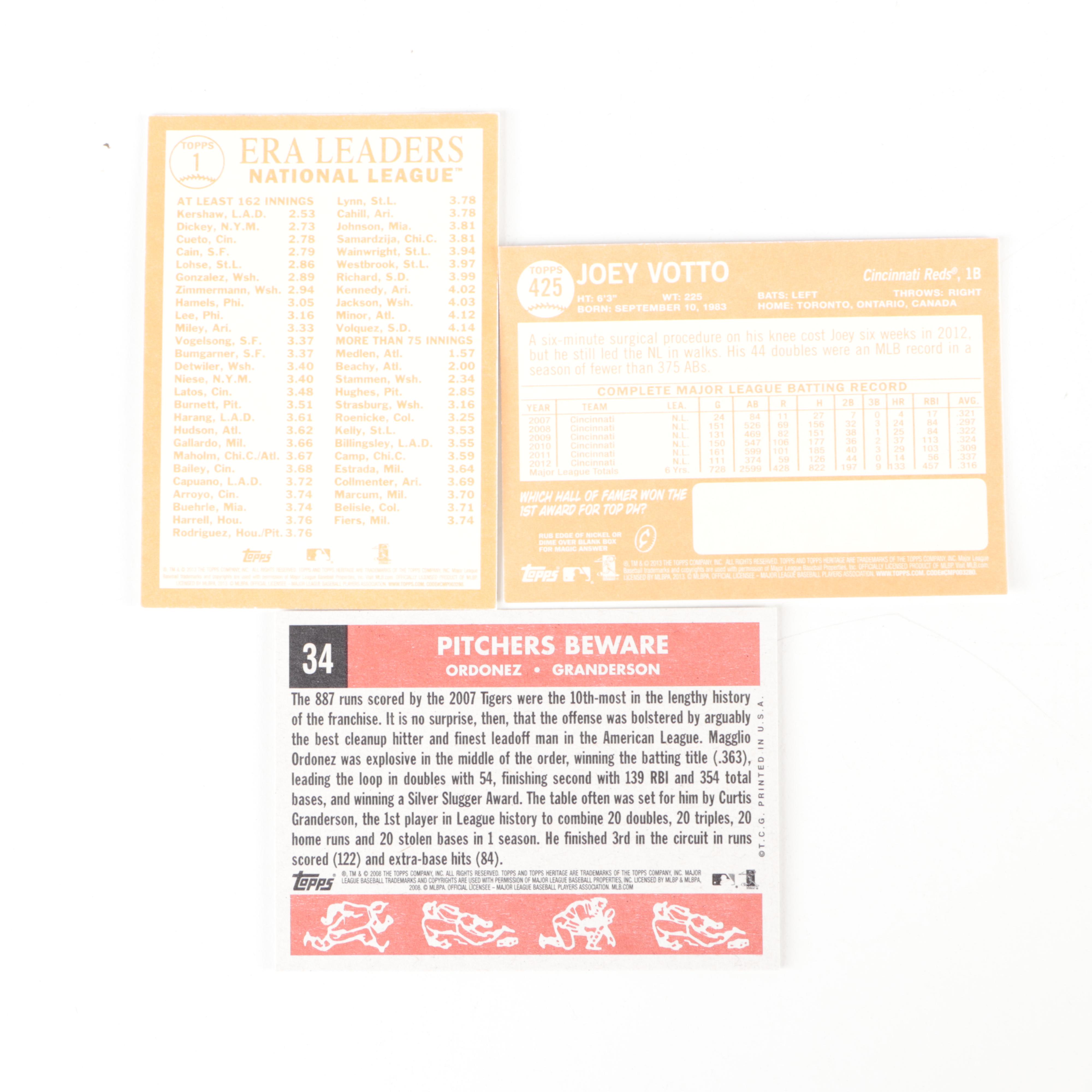 2013 Topps Heritage Baseball Card Set with More Heritage Cards, 2000s–2010s