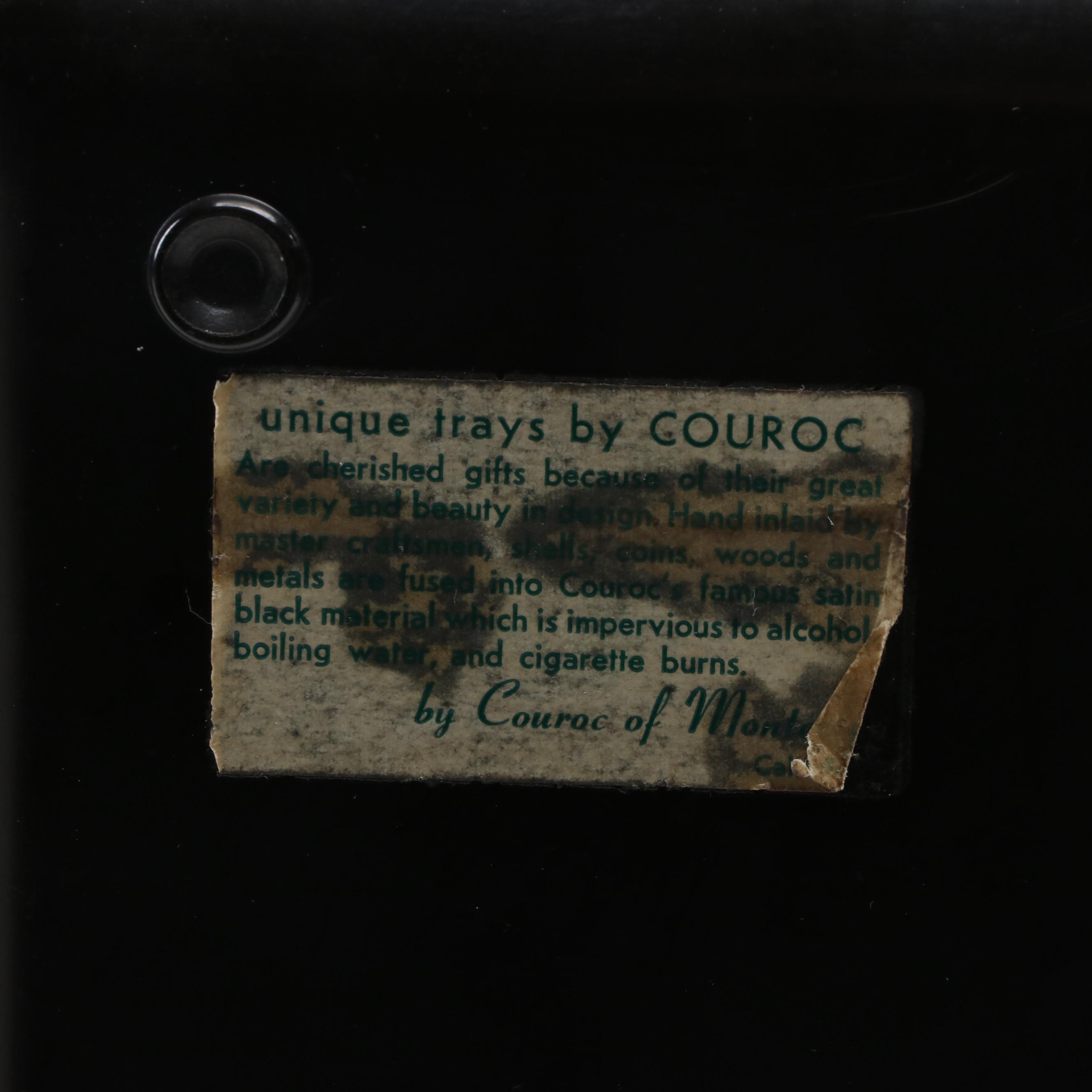 Couroc of Monterey Inlaid Serving Tray and Bowl