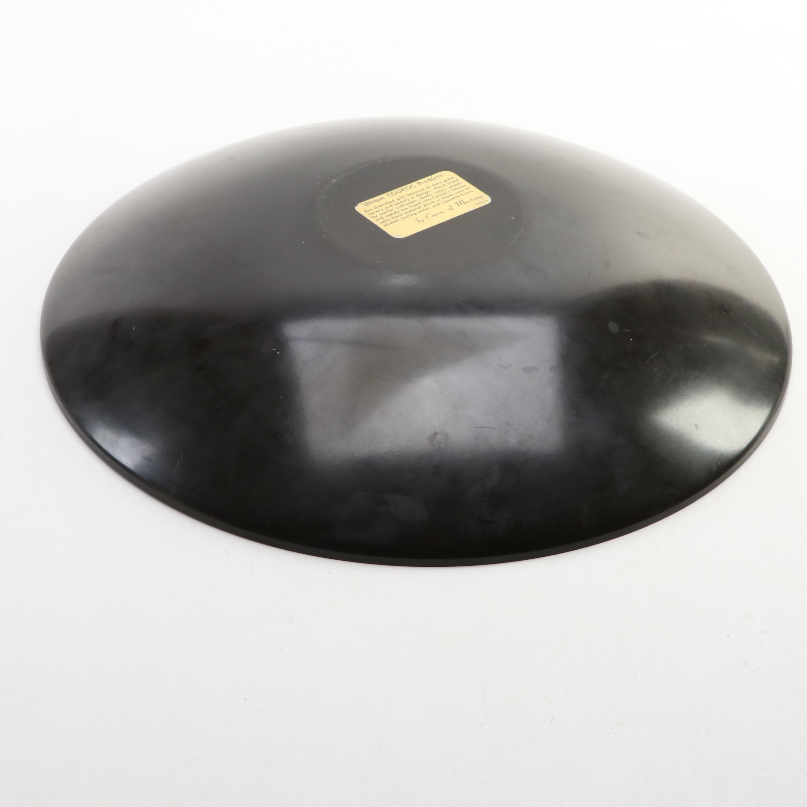 Couroc of Monterey Inlaid Serving Tray and Bowl