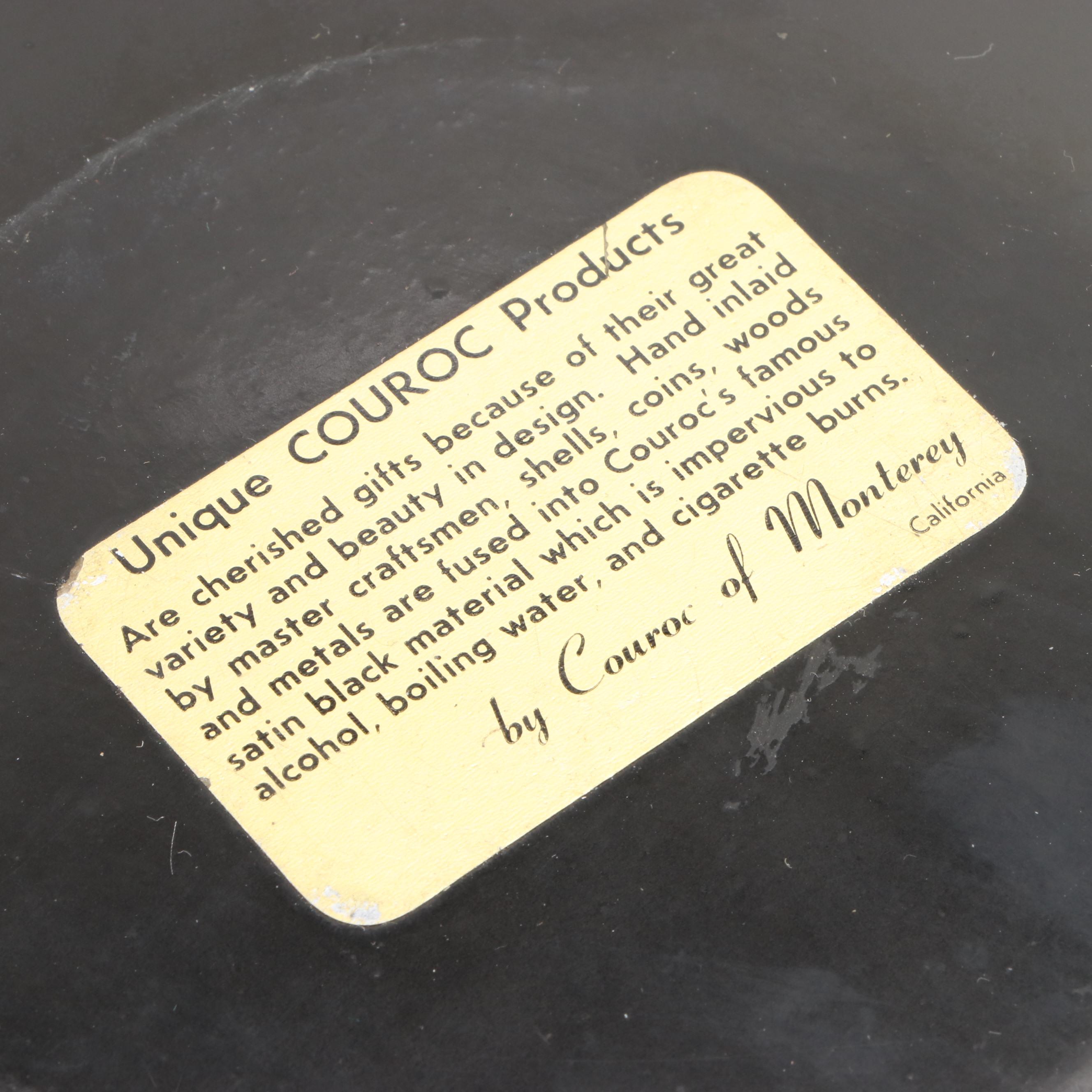 Couroc of Monterey Inlaid Serving Tray and Bowl