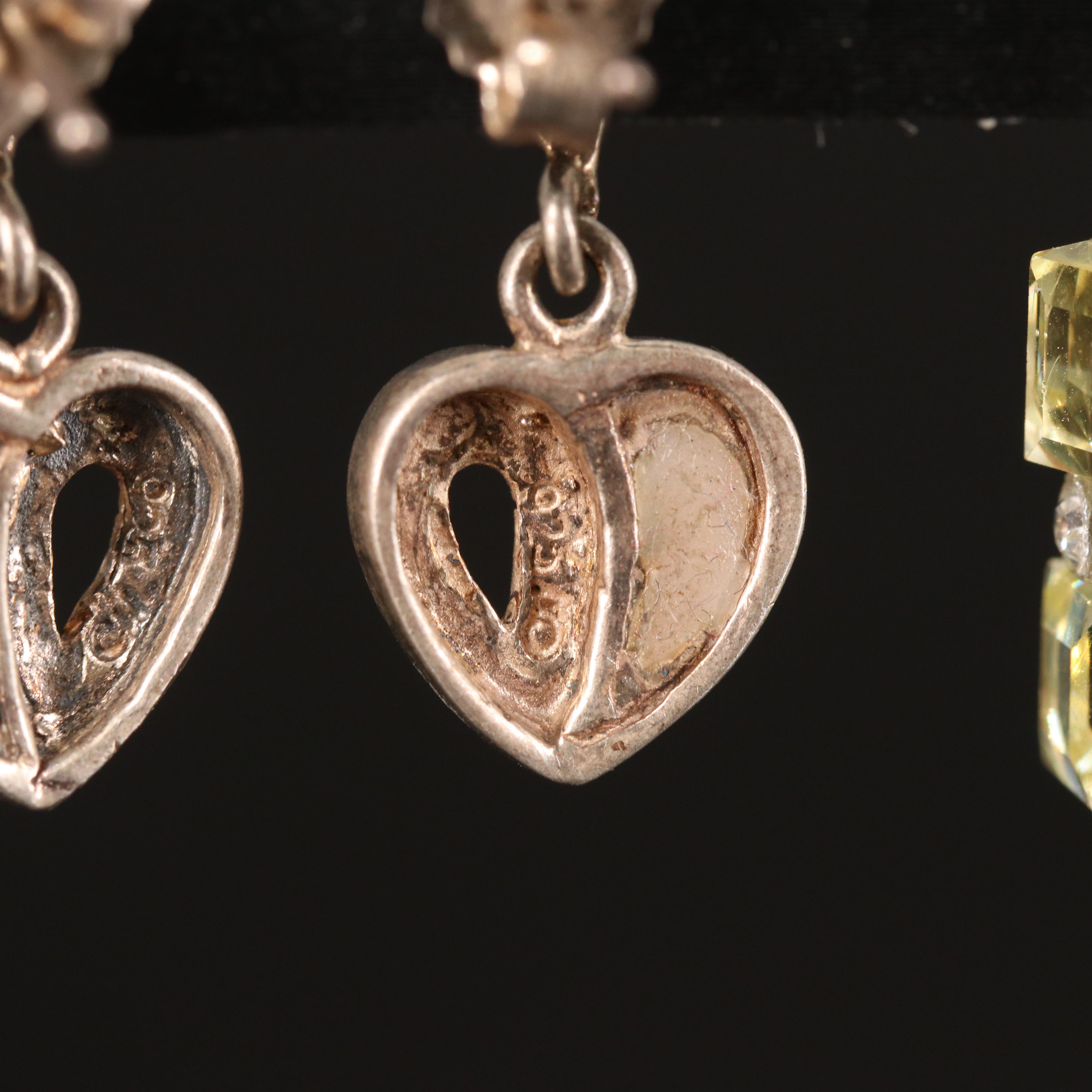 Sterling Earrings Selection with Pearl and Marcasite