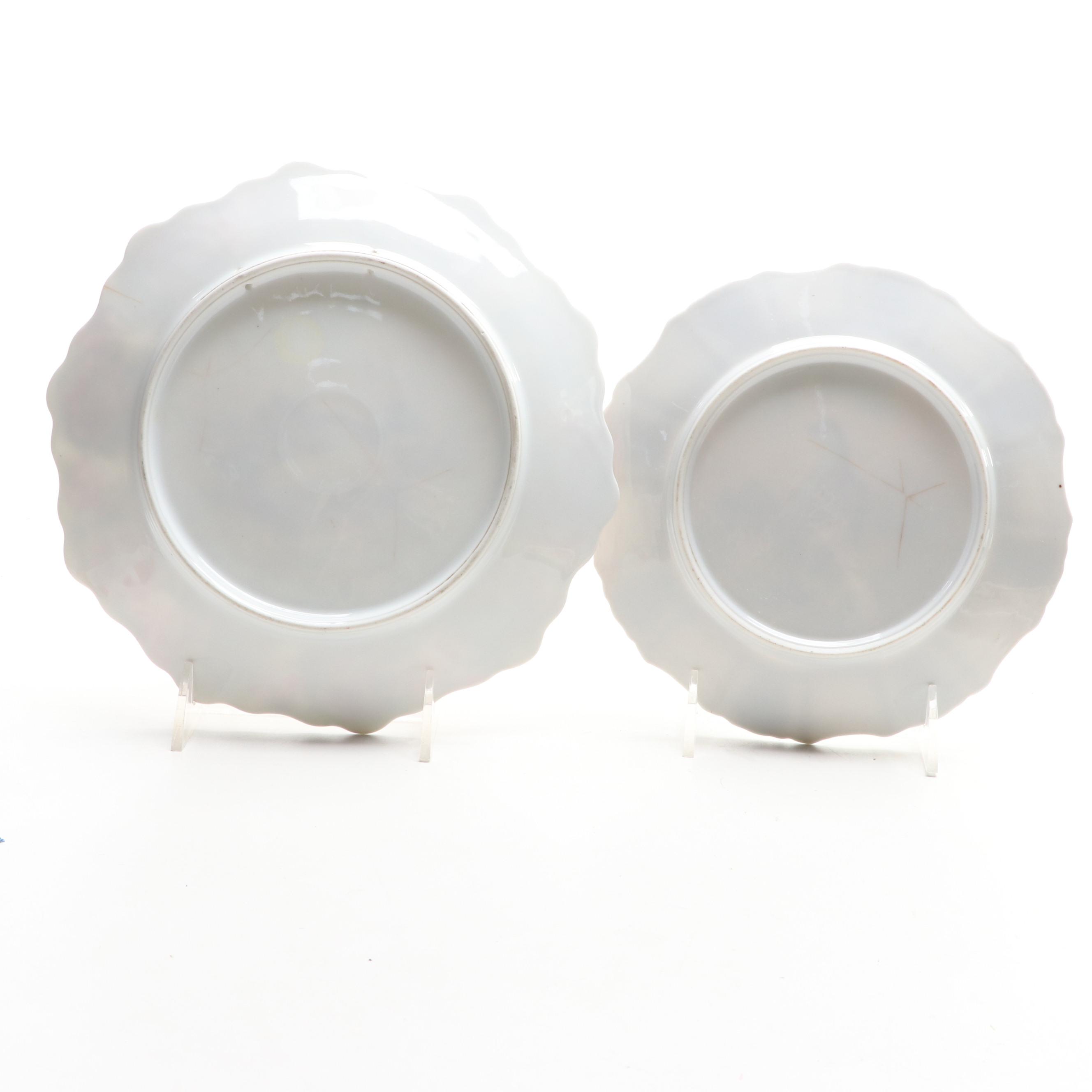 Hand-Painted Wild Bird Motif Porcelain Collectors Plates