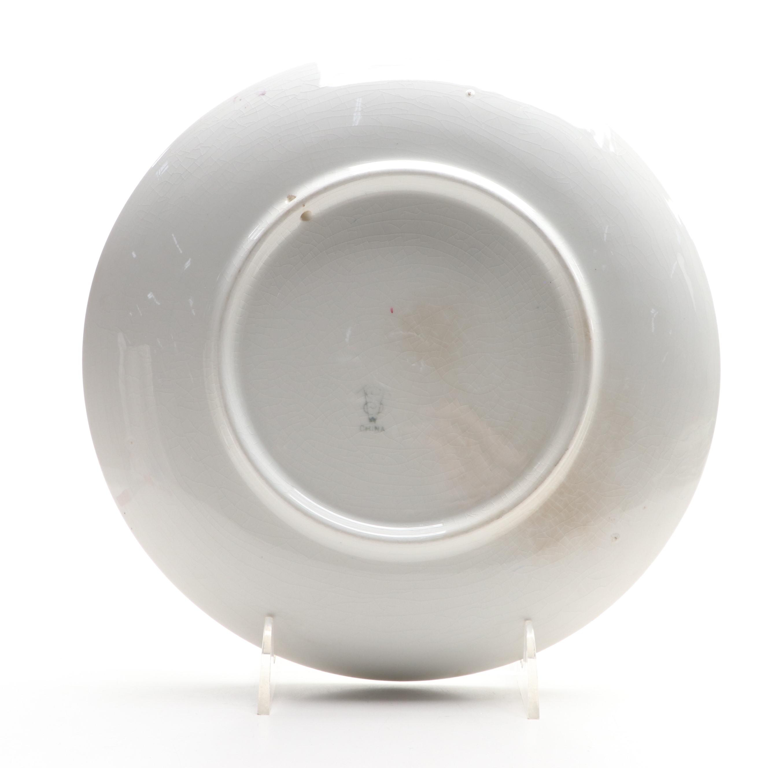 Hand-Painted Wild Bird Motif Porcelain Collectors Plates