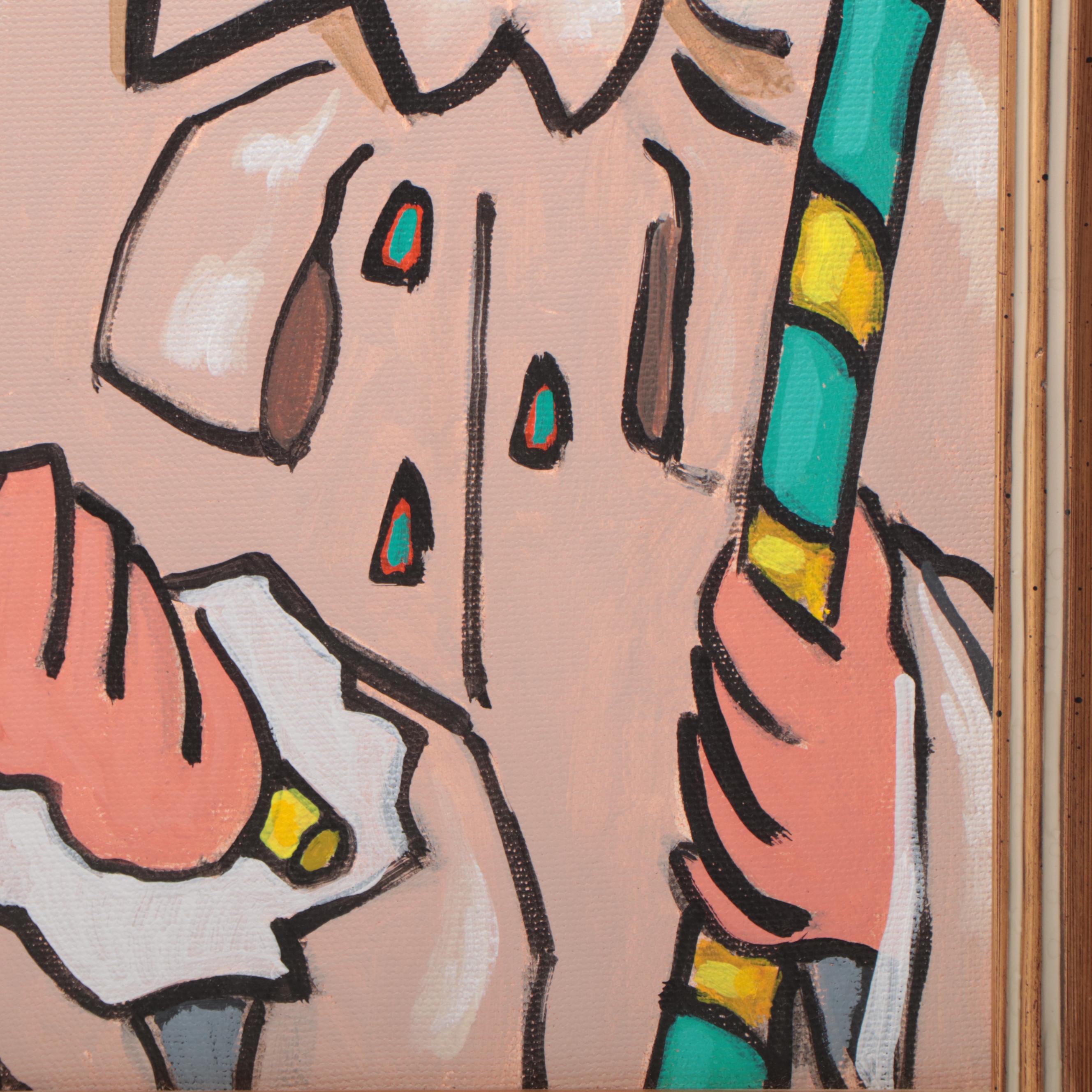 Tony Cacalano Acrylic Painting "Here's the Catcher There's the Rye," 2000