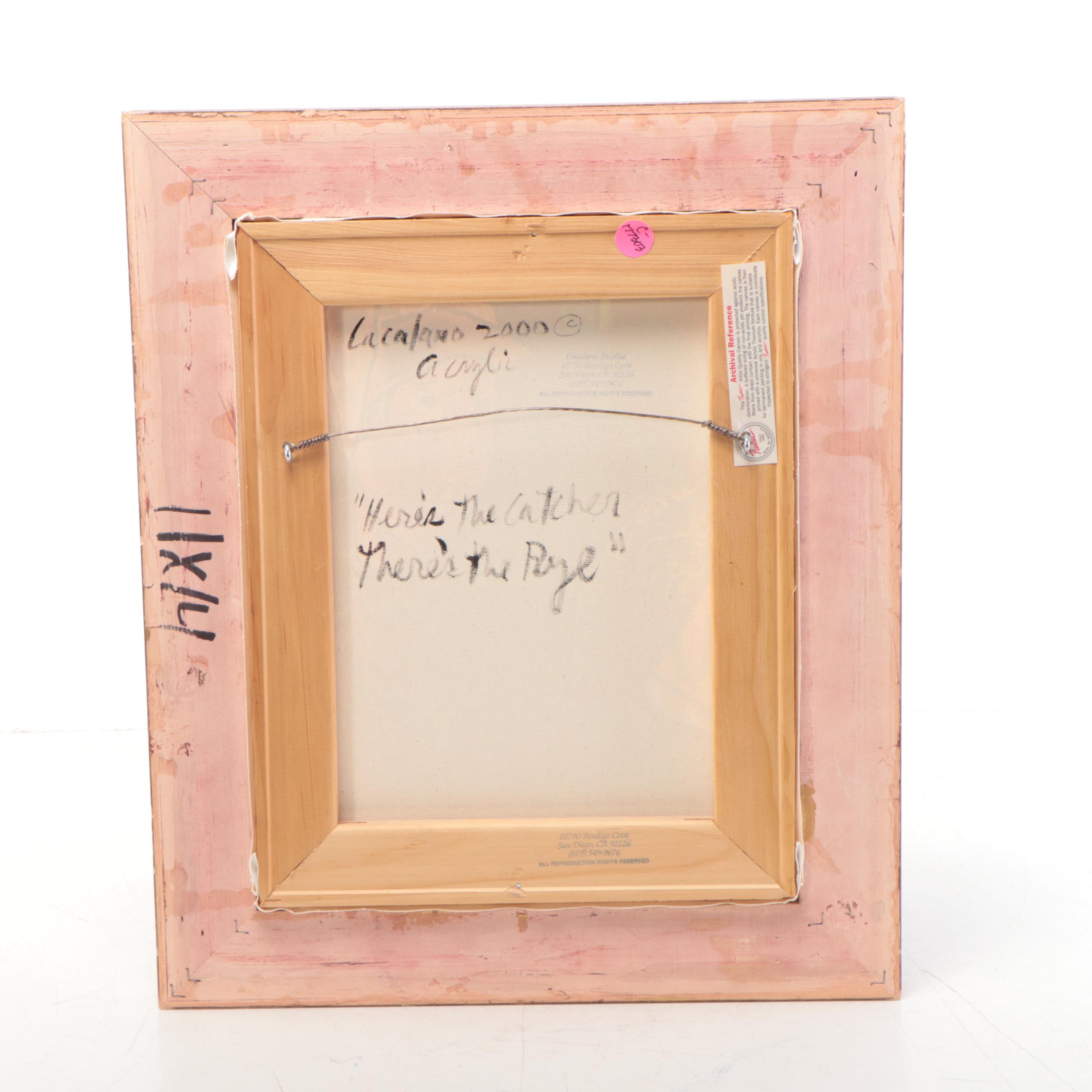 Tony Cacalano Acrylic Painting "Here's the Catcher There's the Rye," 2000