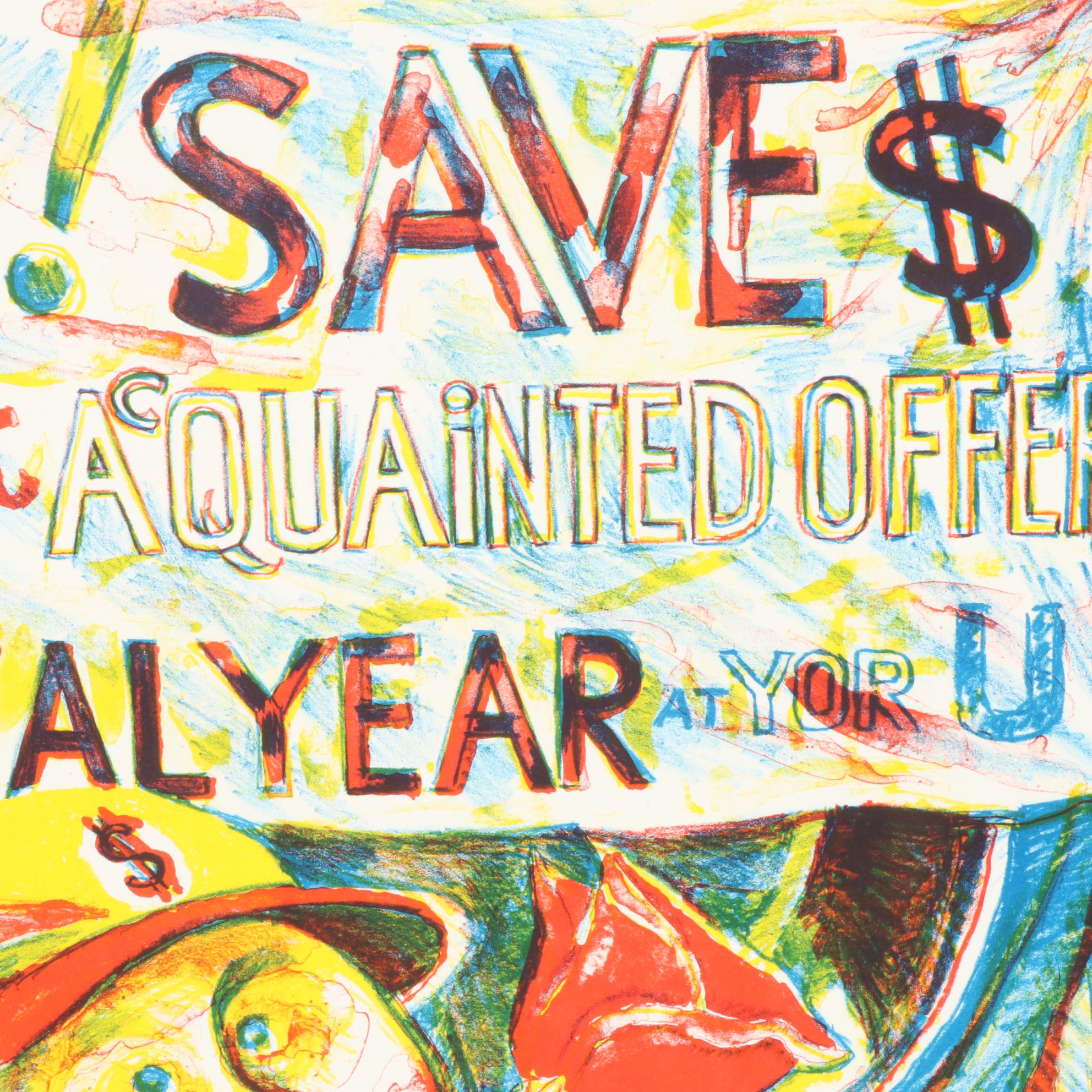 Sidney Chafetz Color Lithograph "Panem et Circenses," 2001