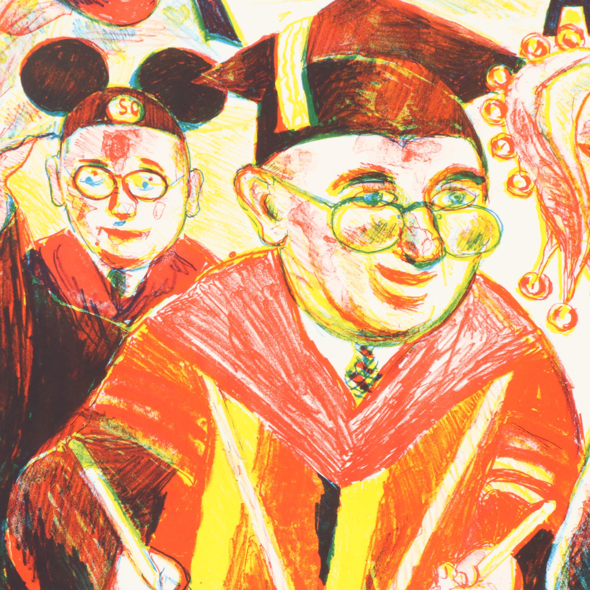 Sidney Chafetz Color Lithograph "Panem et Circenses," 2001