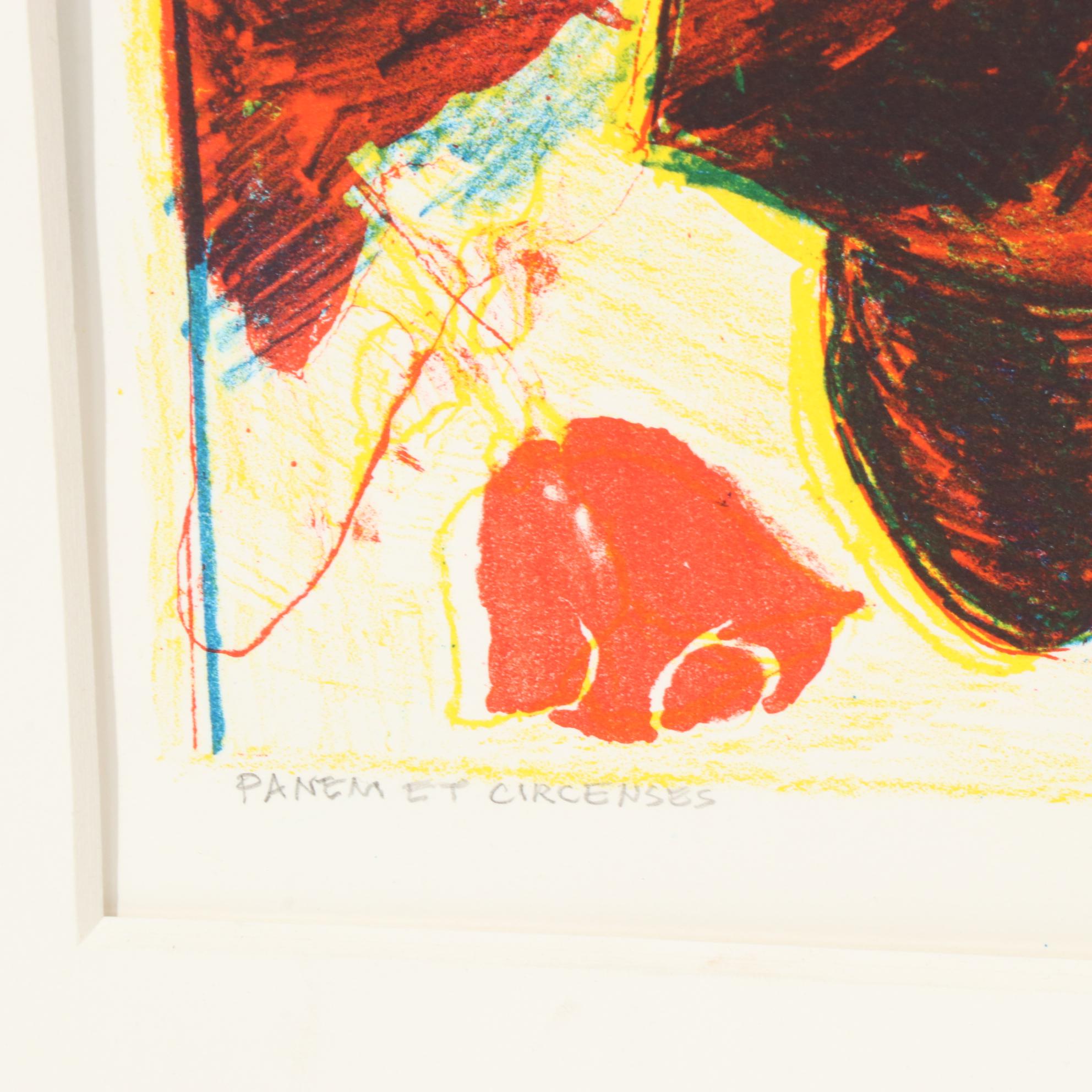 Sidney Chafetz Color Lithograph "Panem et Circenses," 2001