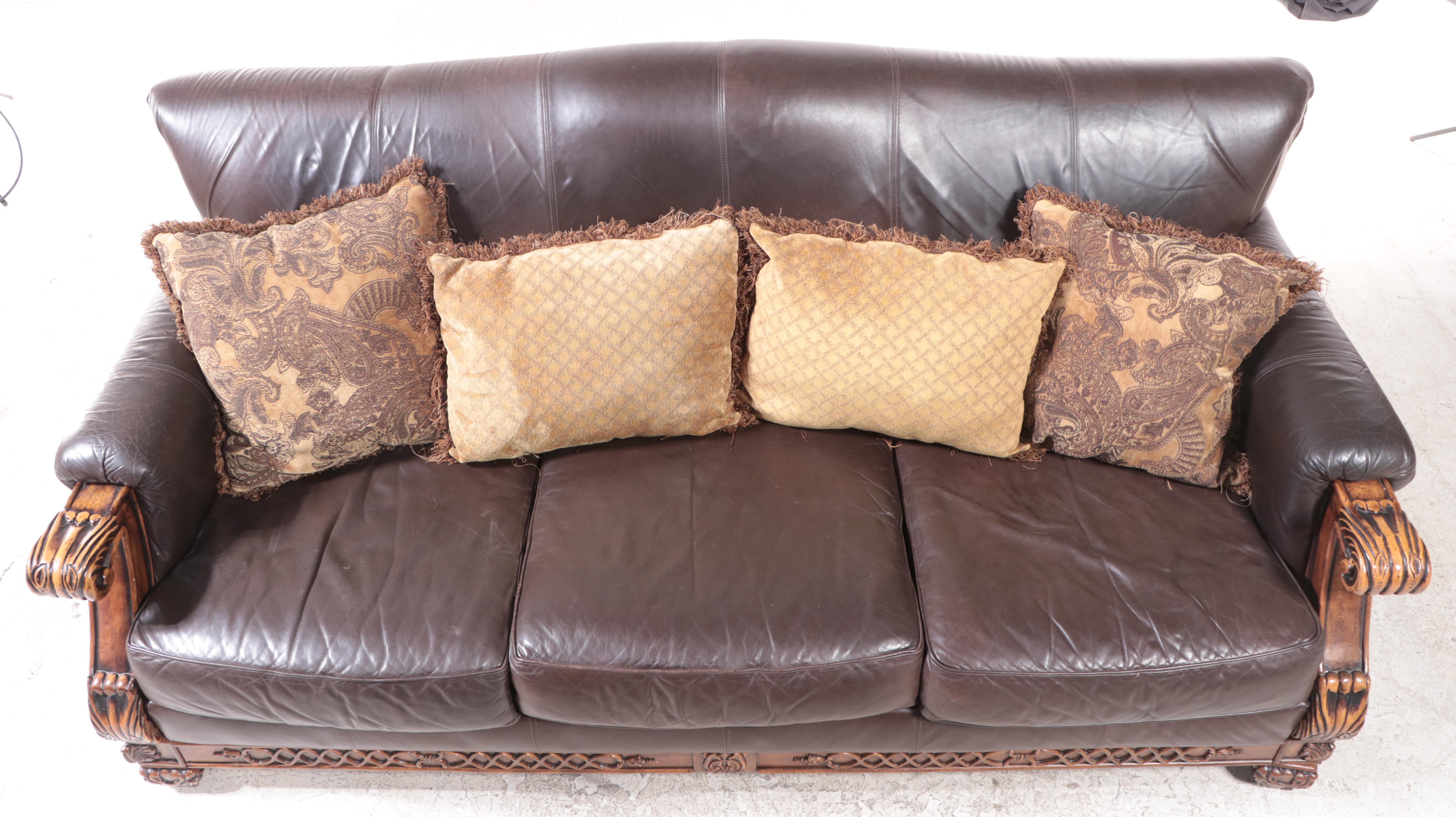 Ashley Furniture "Casa Mollino" Leather-Touch Sofa