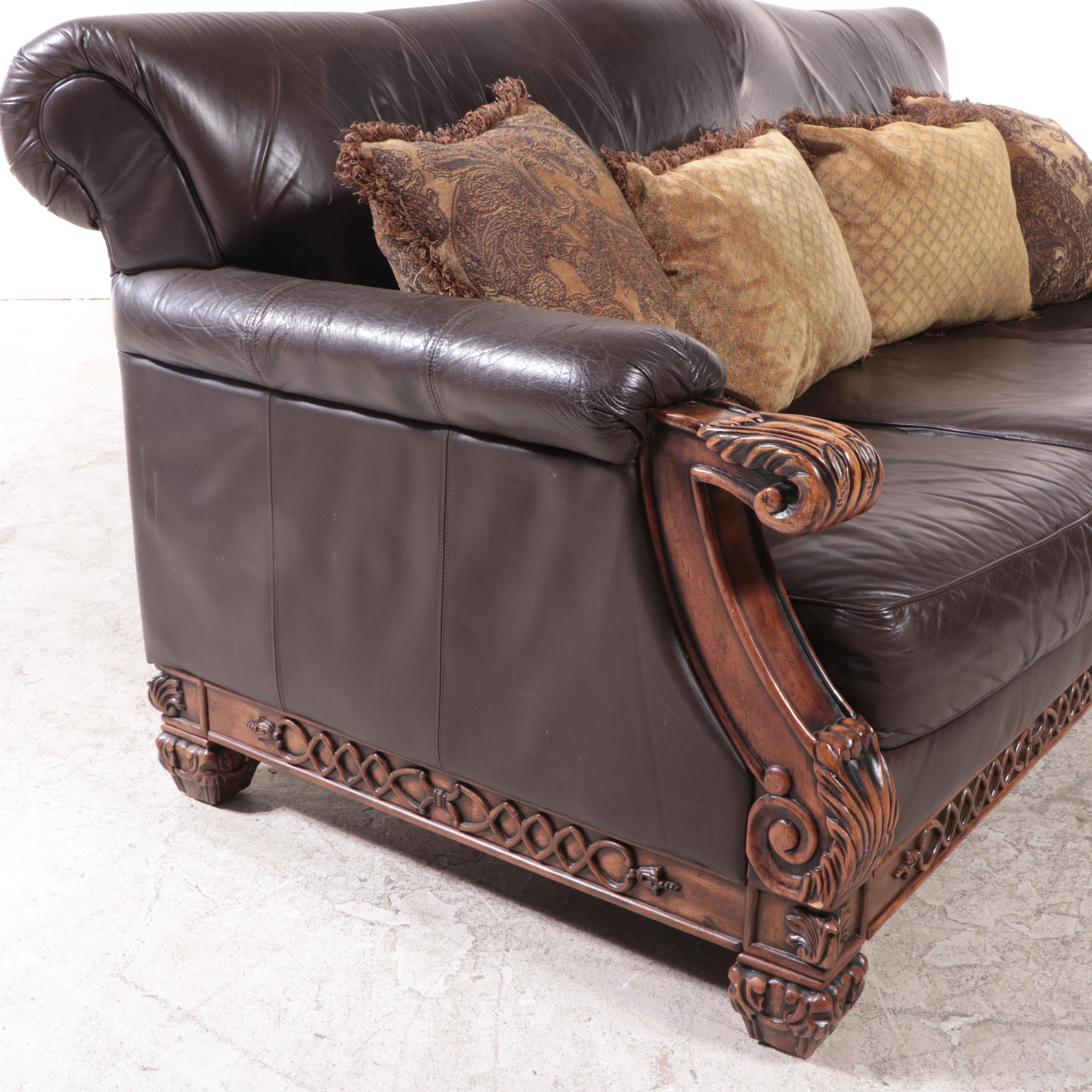 Ashley Furniture "Casa Mollino" Leather-Touch Sofa