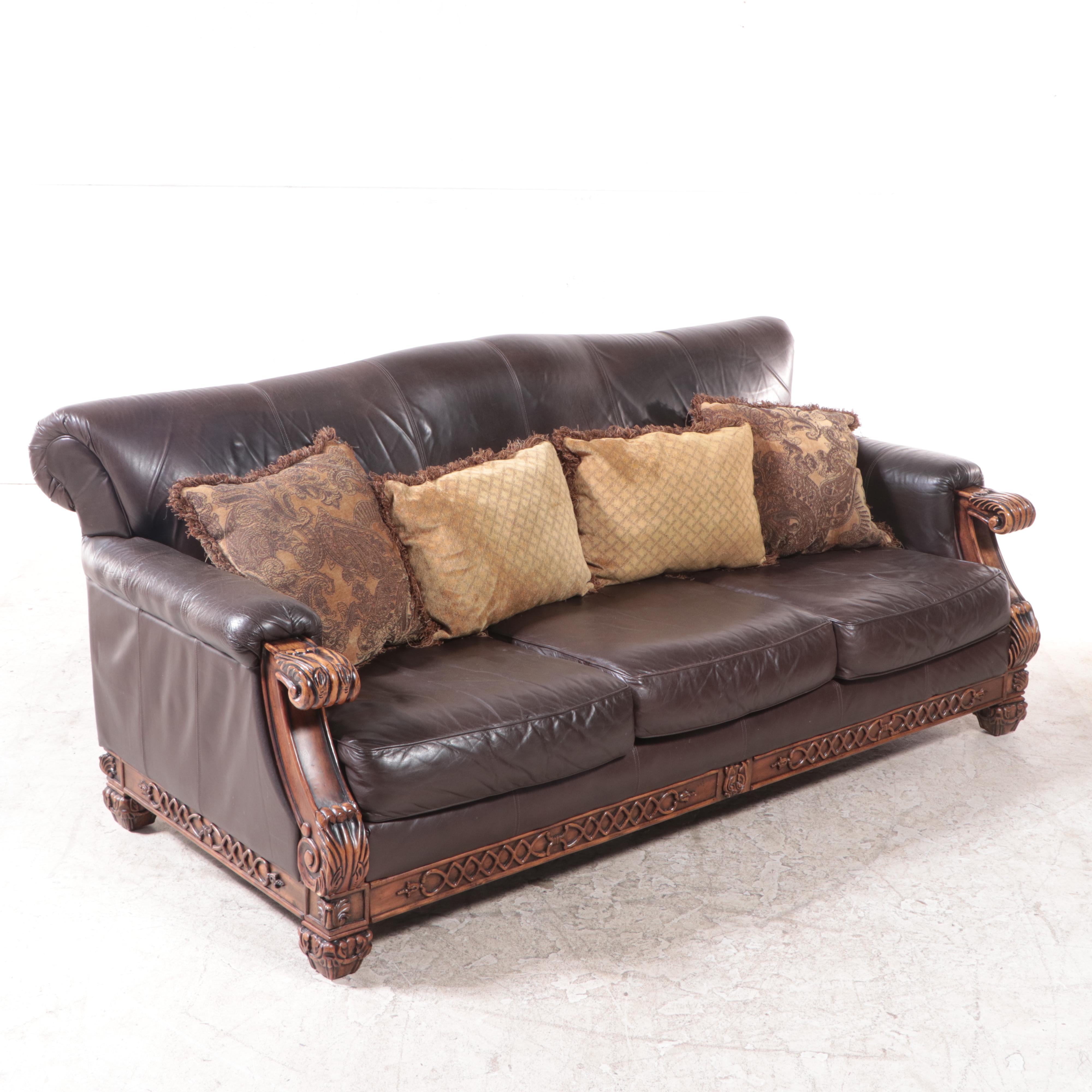 Ashley Furniture "Casa Mollino" Leather-Touch Sofa