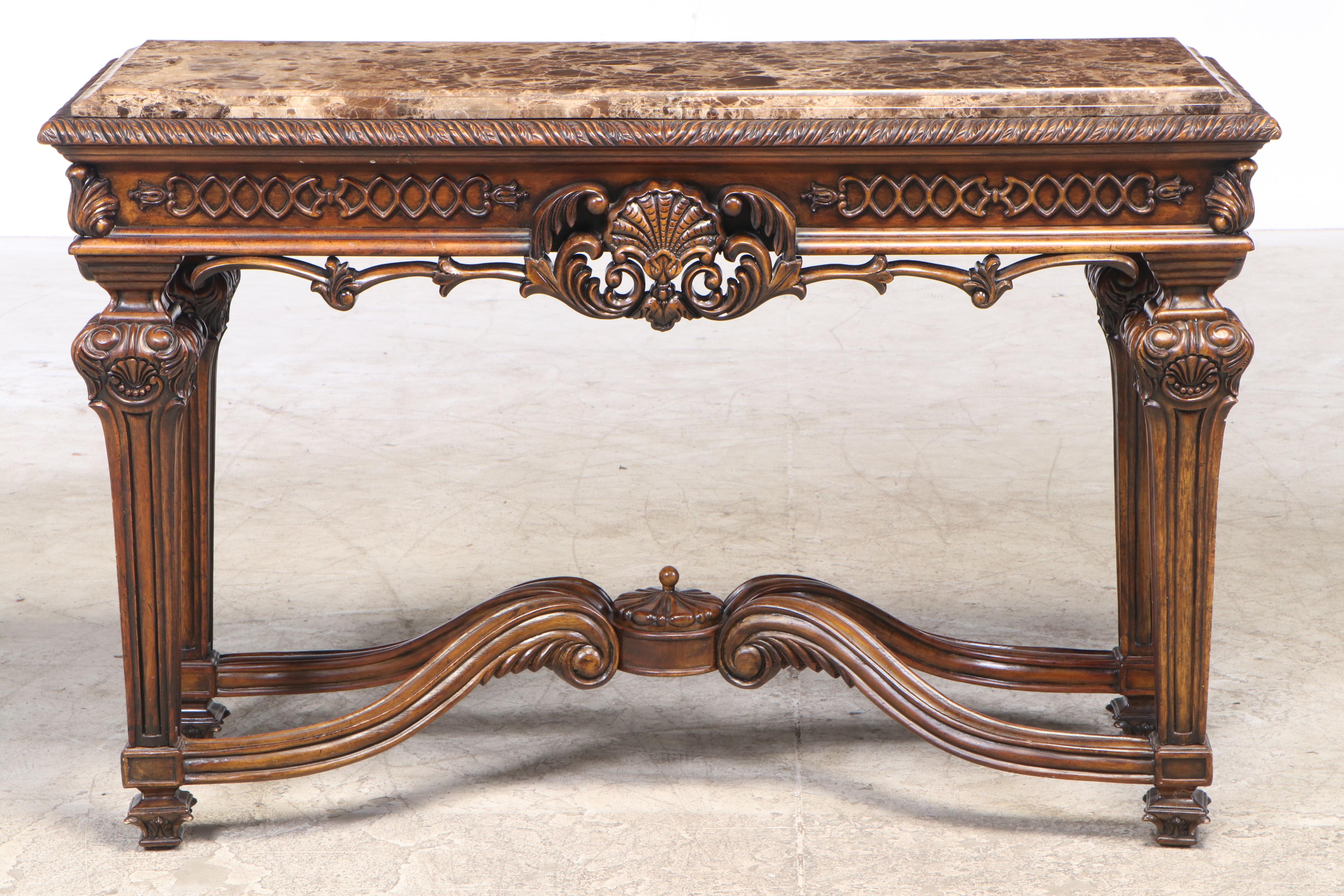 Ashley Furniture "Casa Mollino" Marble Top Console Table