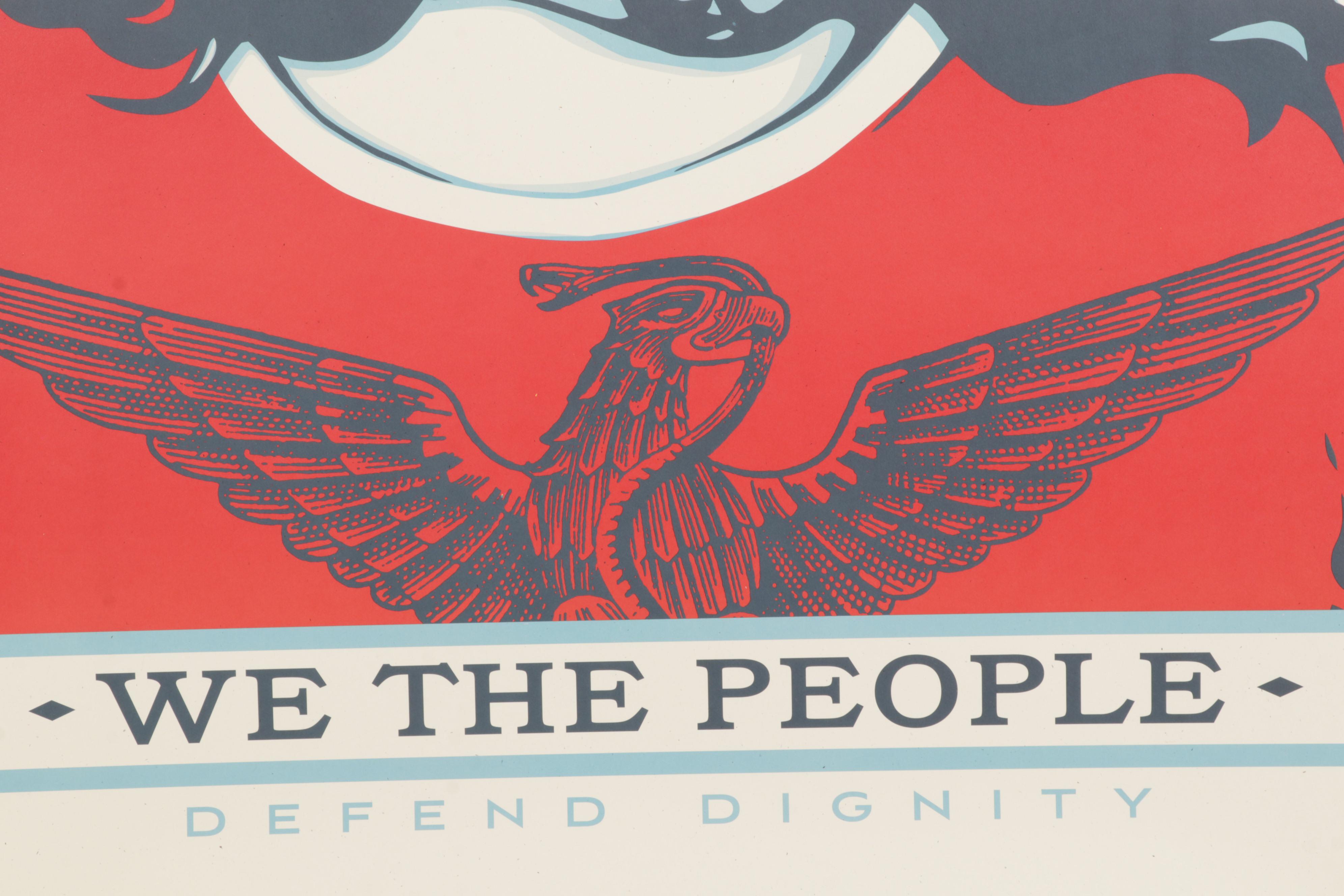 Shepard Fairey for Amplifier Giclée "We the People: Defend Dignity"
