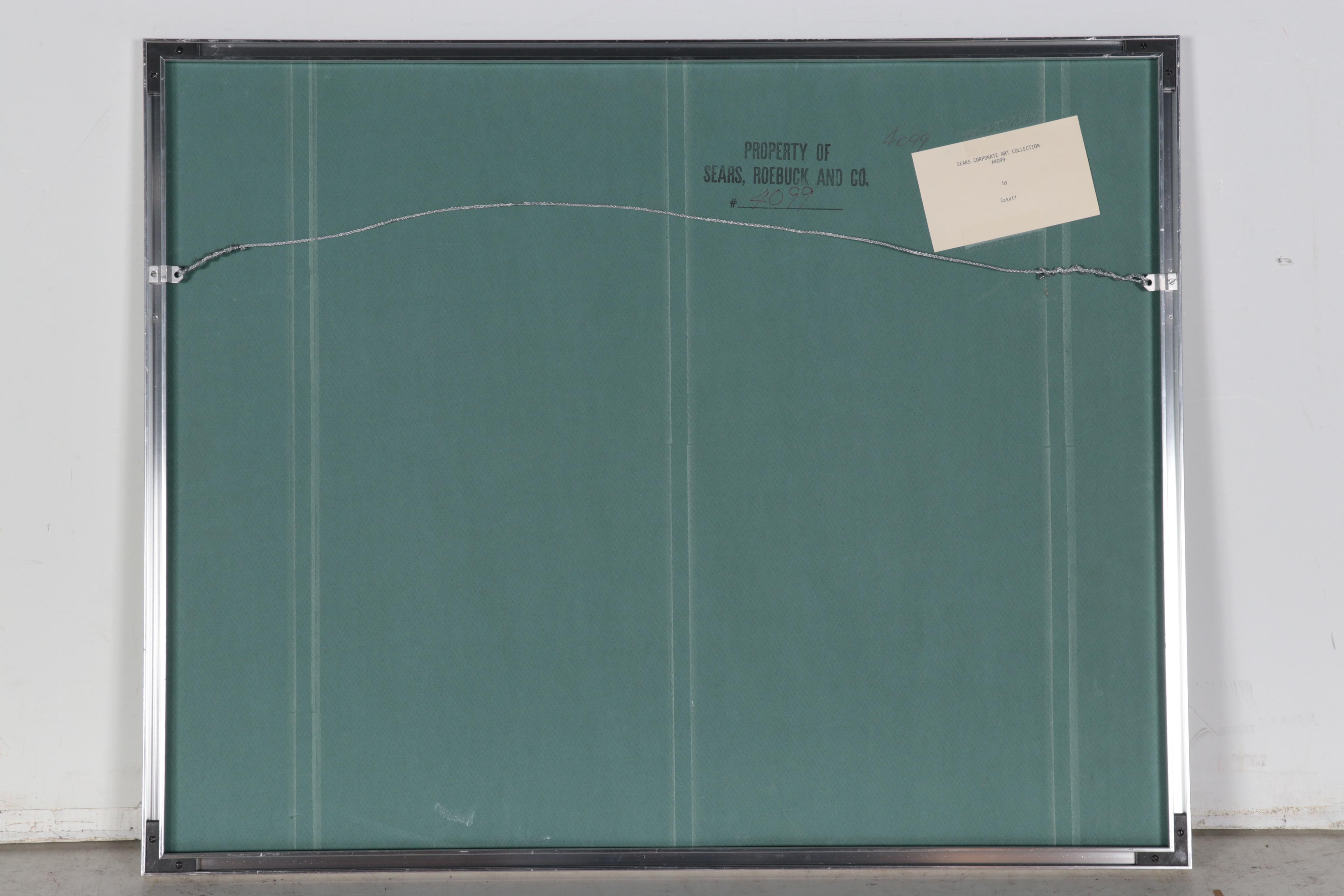 Claude Casati Harbor Scene Lithograph