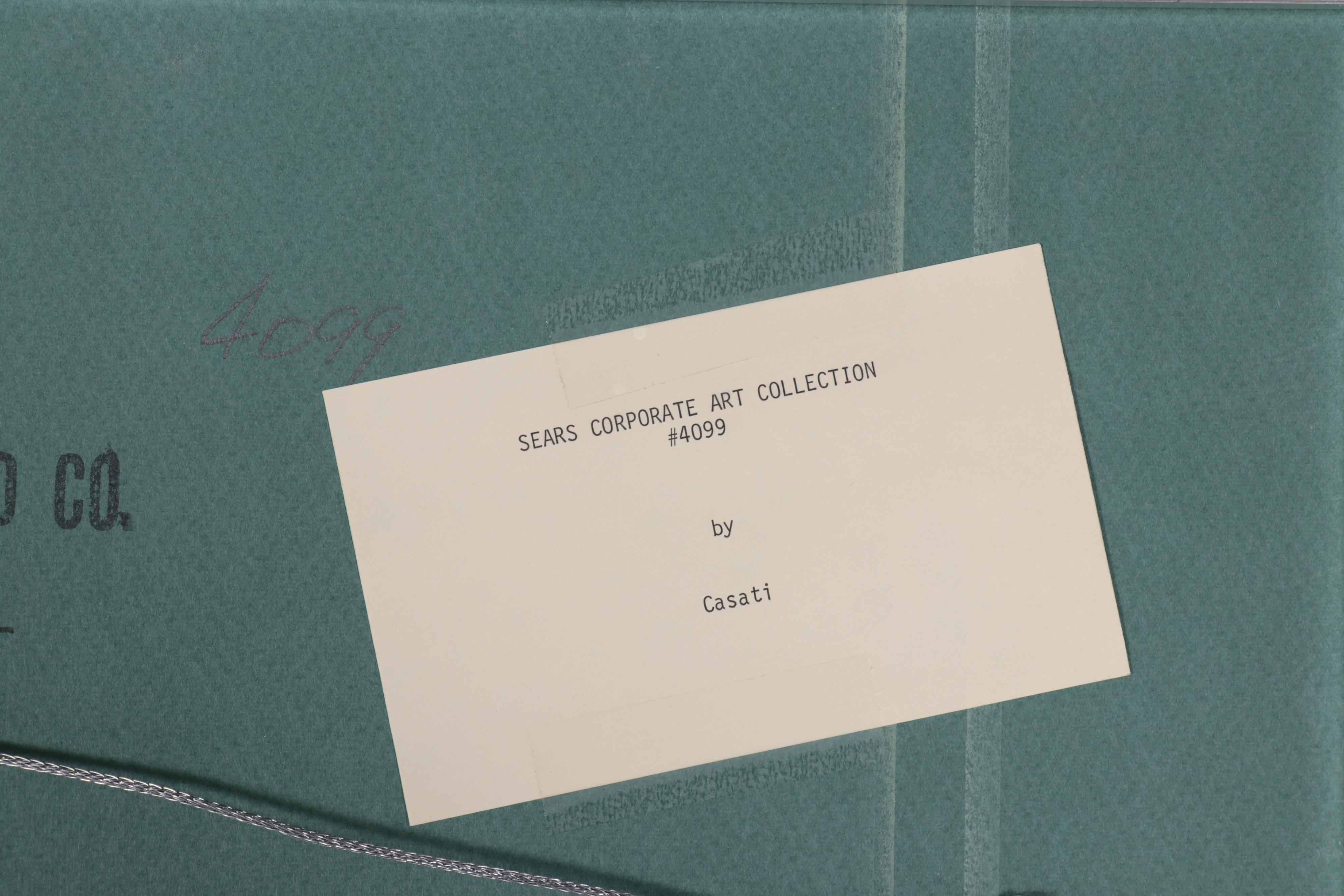 Claude Casati Harbor Scene Lithograph