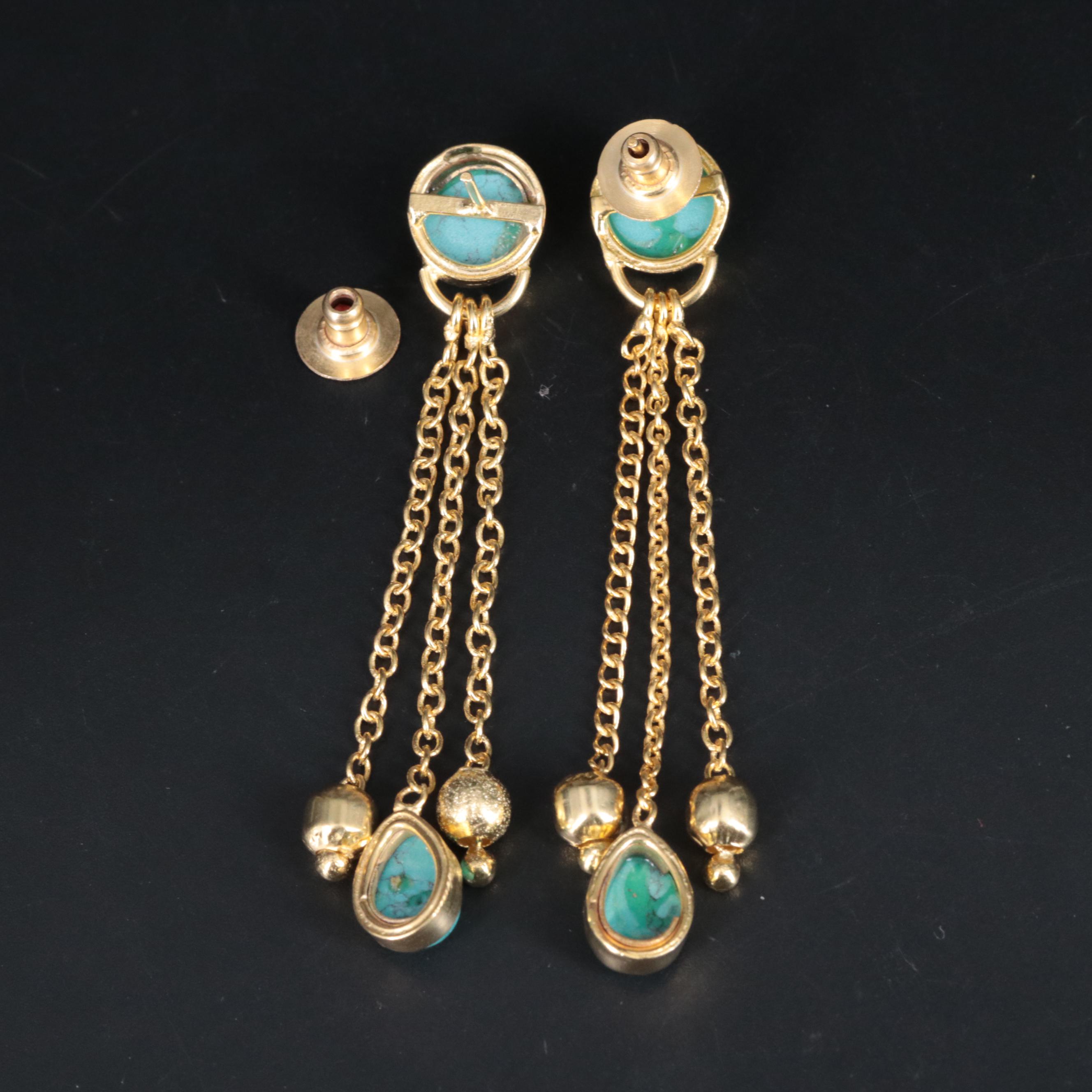 Turquoise Chandelier Earrings
