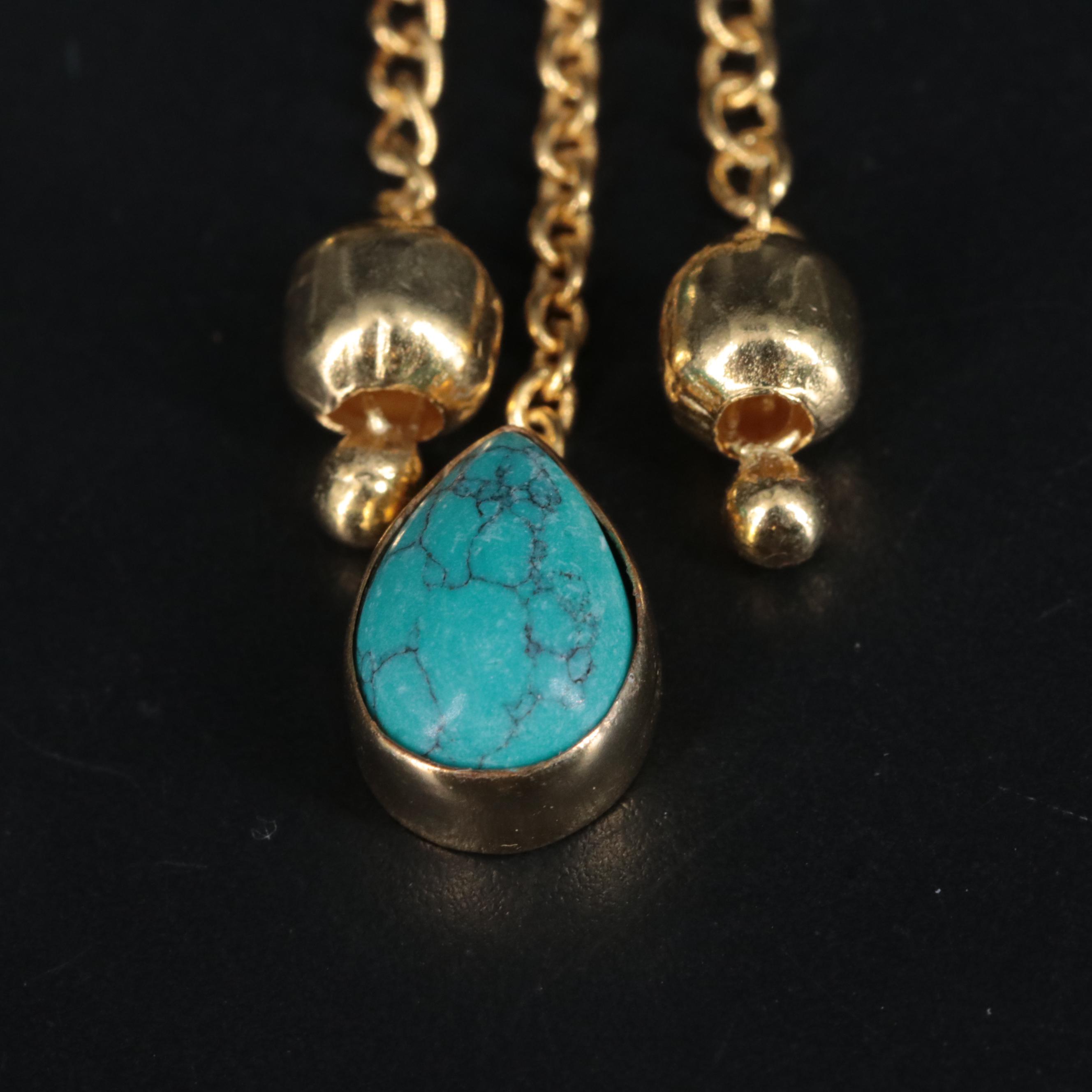 Turquoise Chandelier Earrings