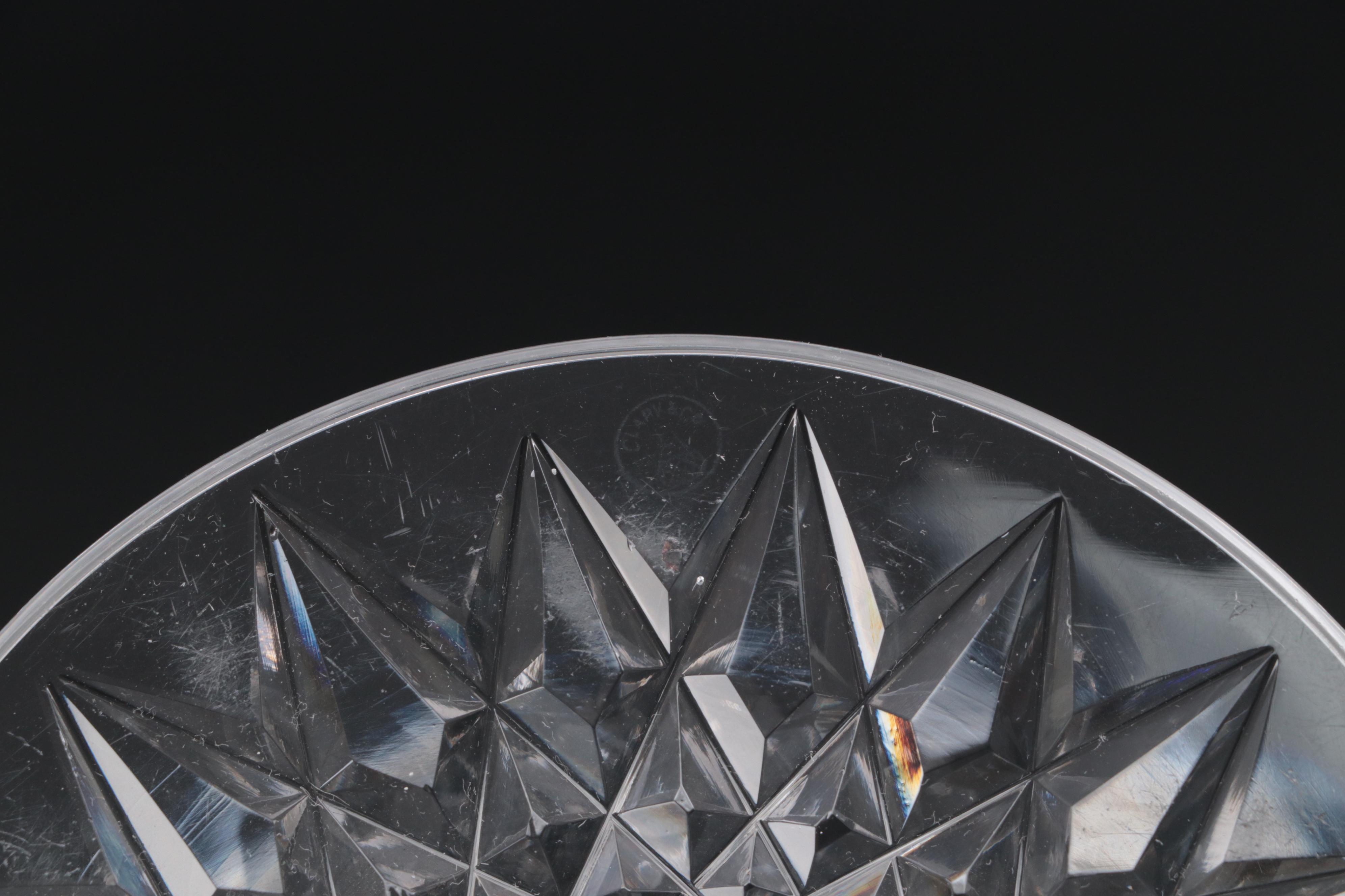 Libbey "Empress" with Clark "American Beauty" Brilliant Cut Glass Vases