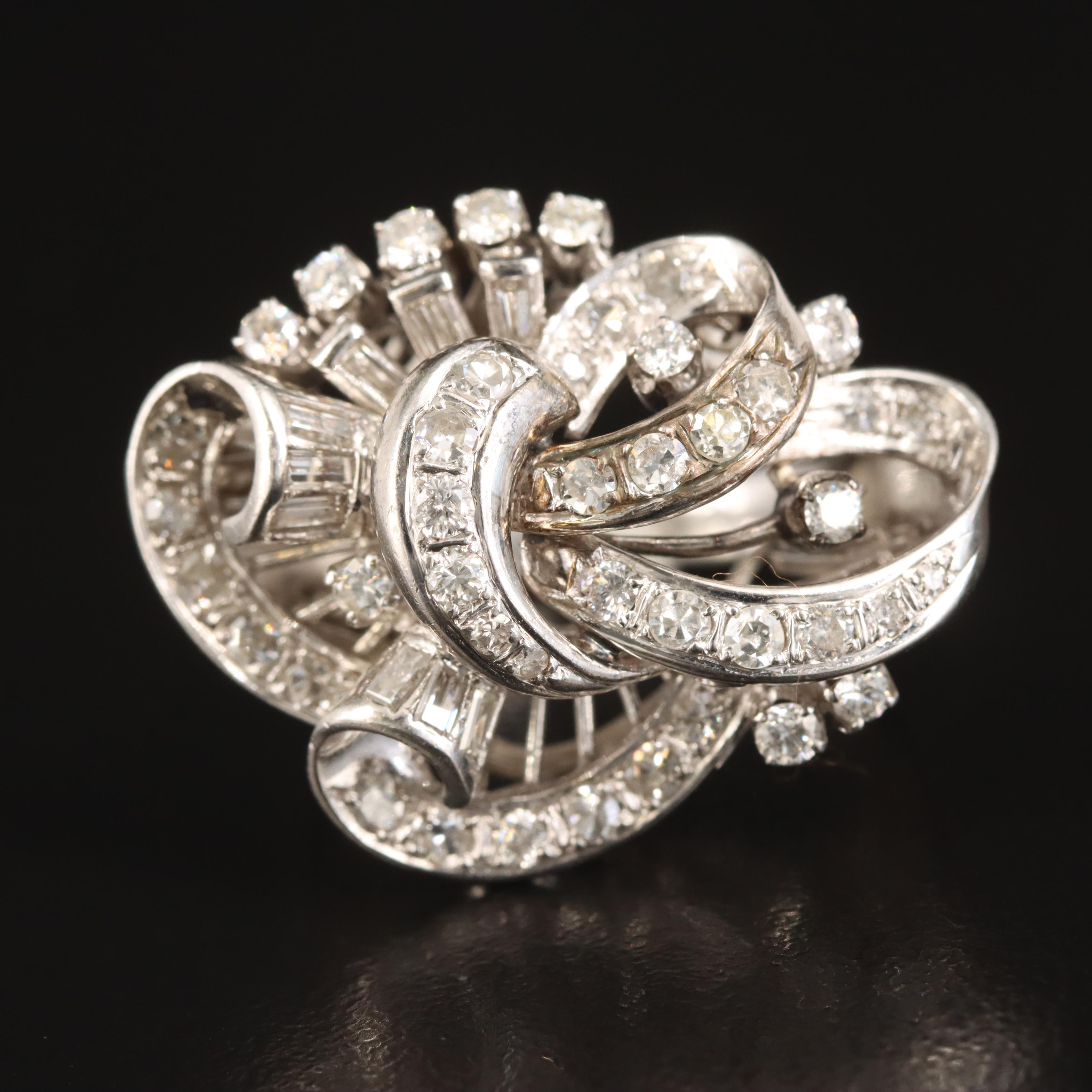 Retro Platinum 1.39 CTW Diamond Ring