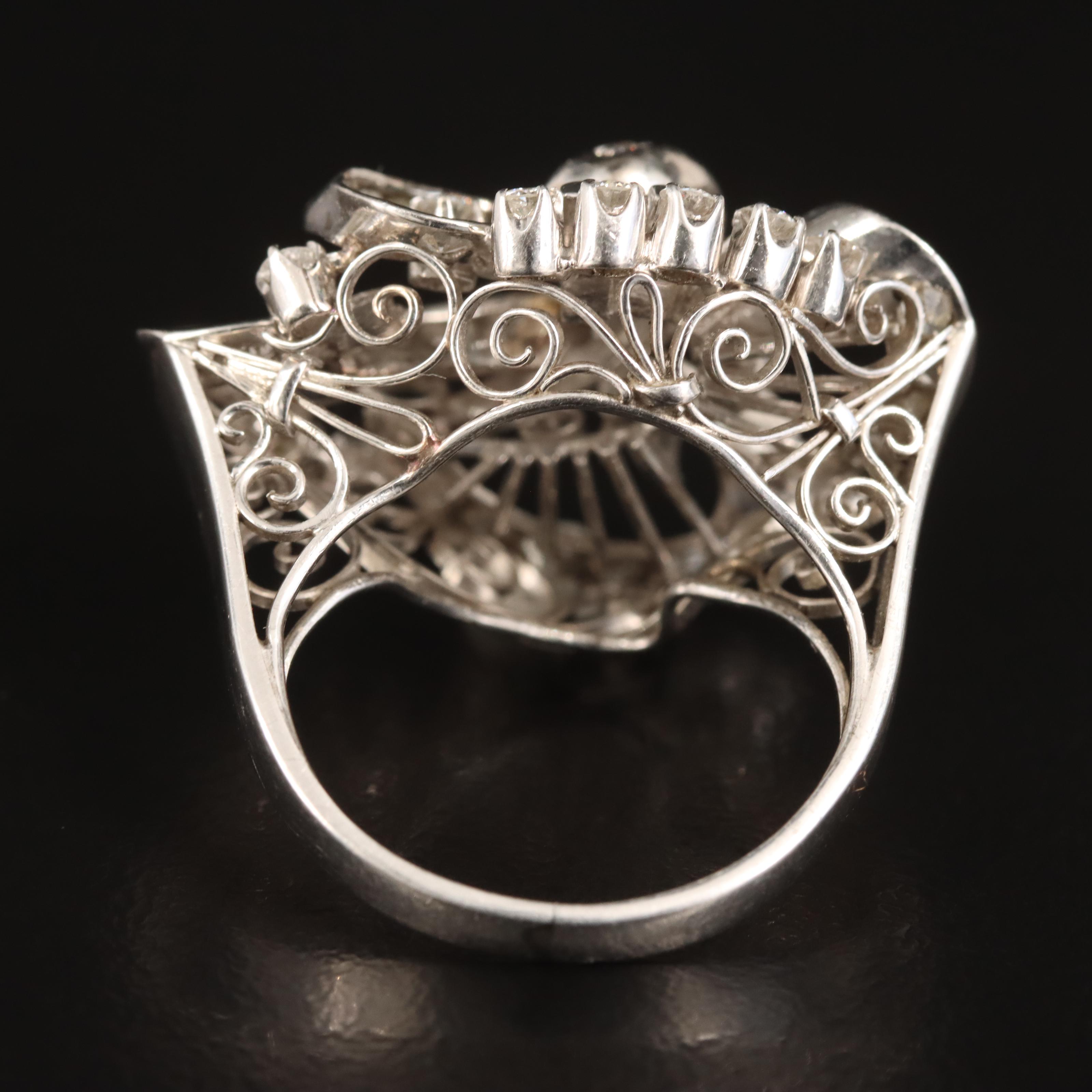 Retro Platinum 1.39 CTW Diamond Ring