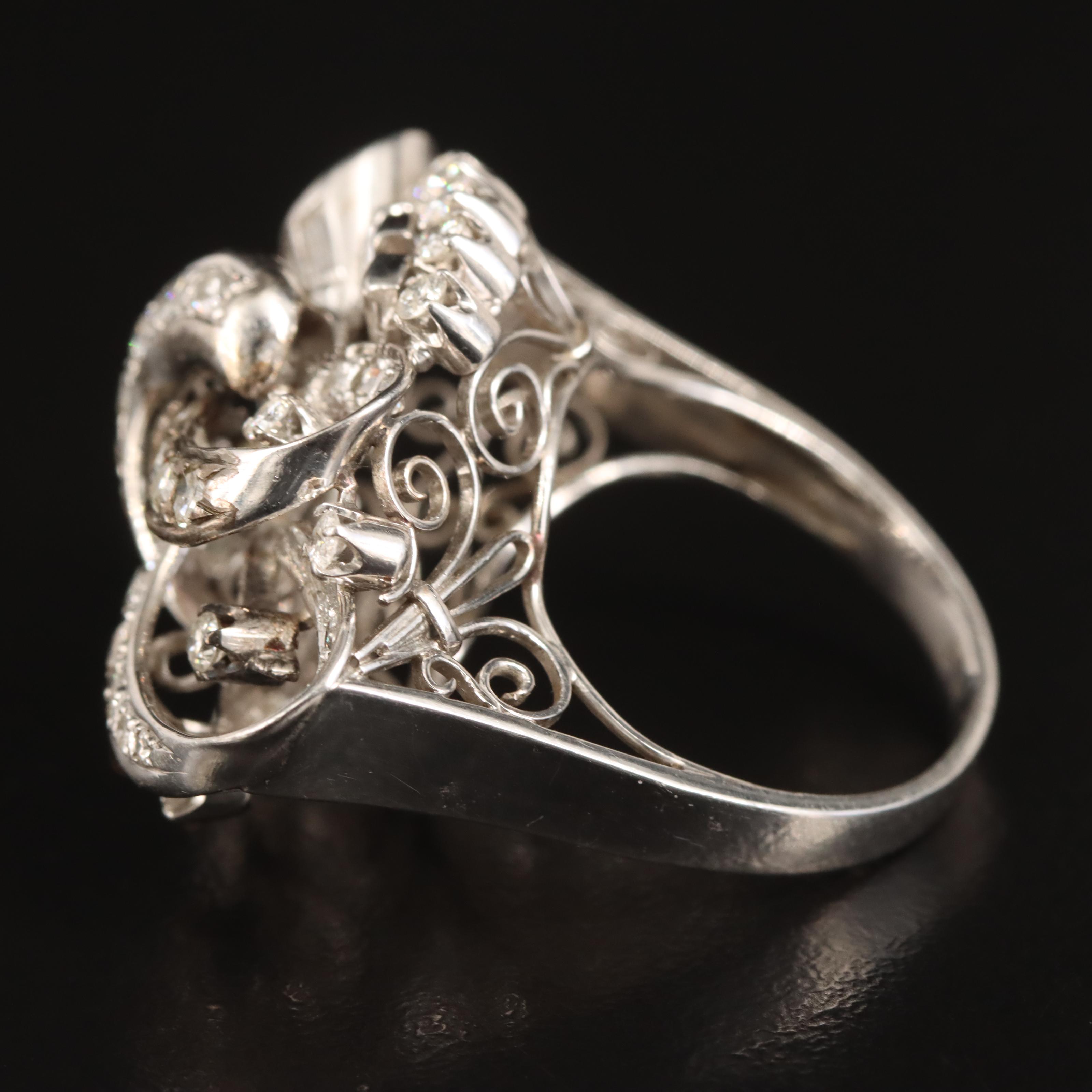 Retro Platinum 1.39 CTW Diamond Ring