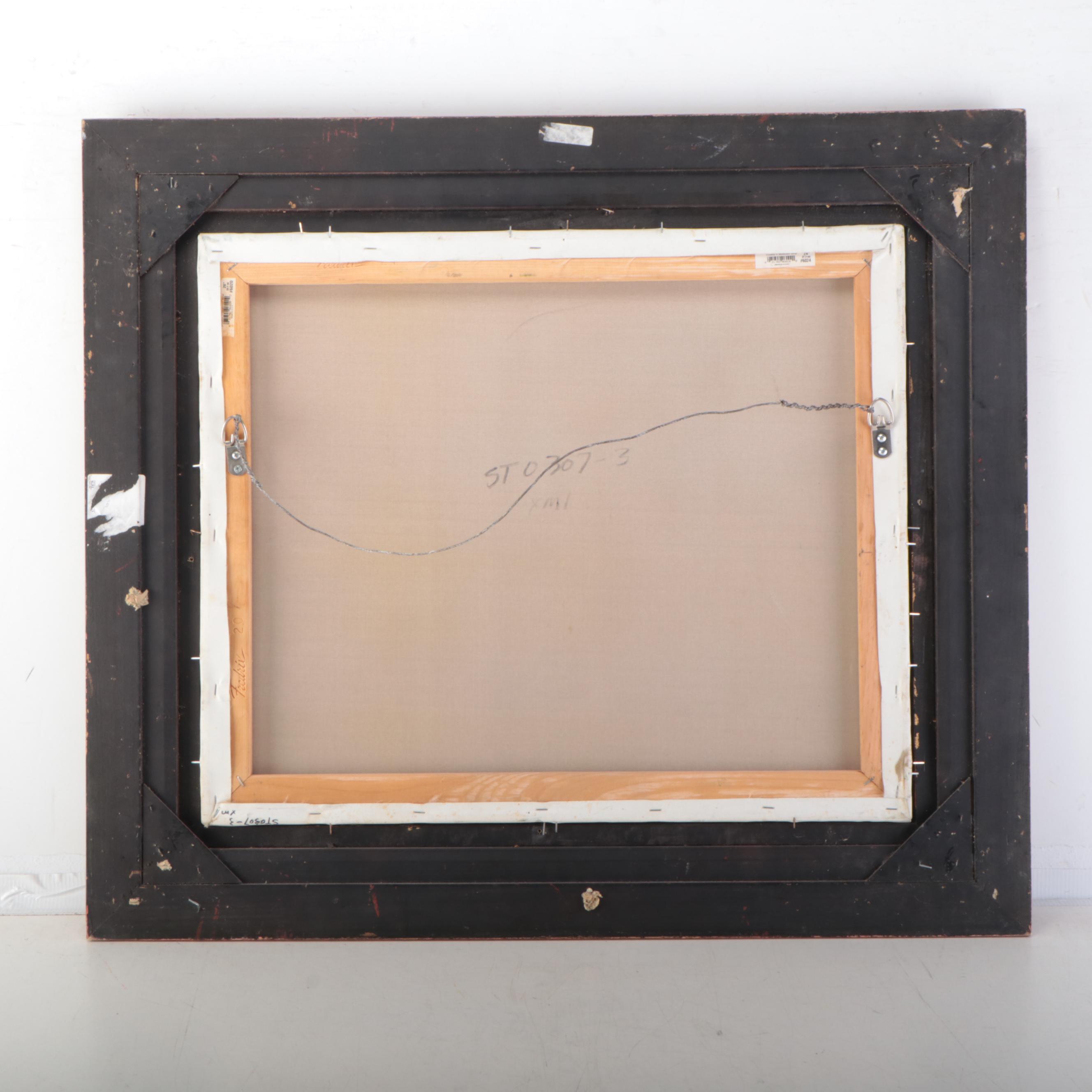 Alexsandr Stravin Street Scene Oil Painting of Palais Garnier, Paris